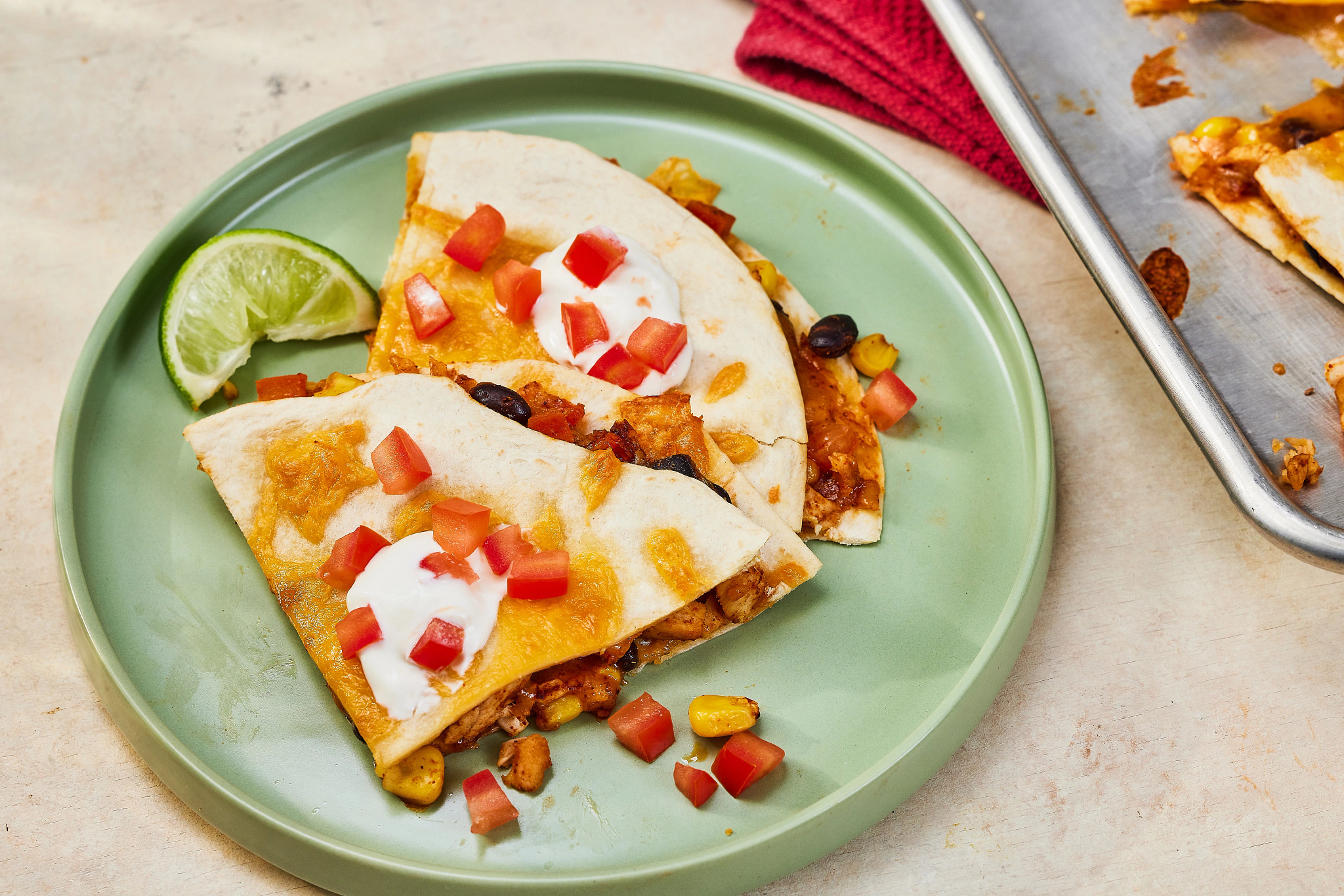 Sheet Pan Quesadillas
