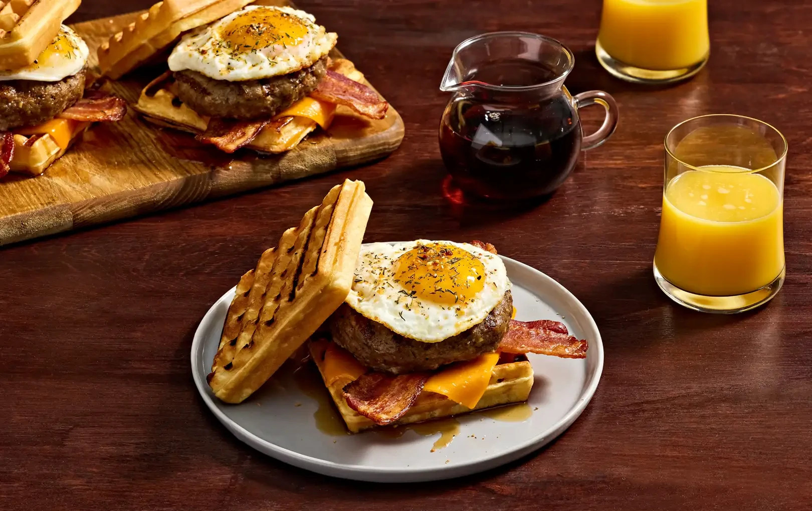 Smoky Maple & Sage Breakfast Burger