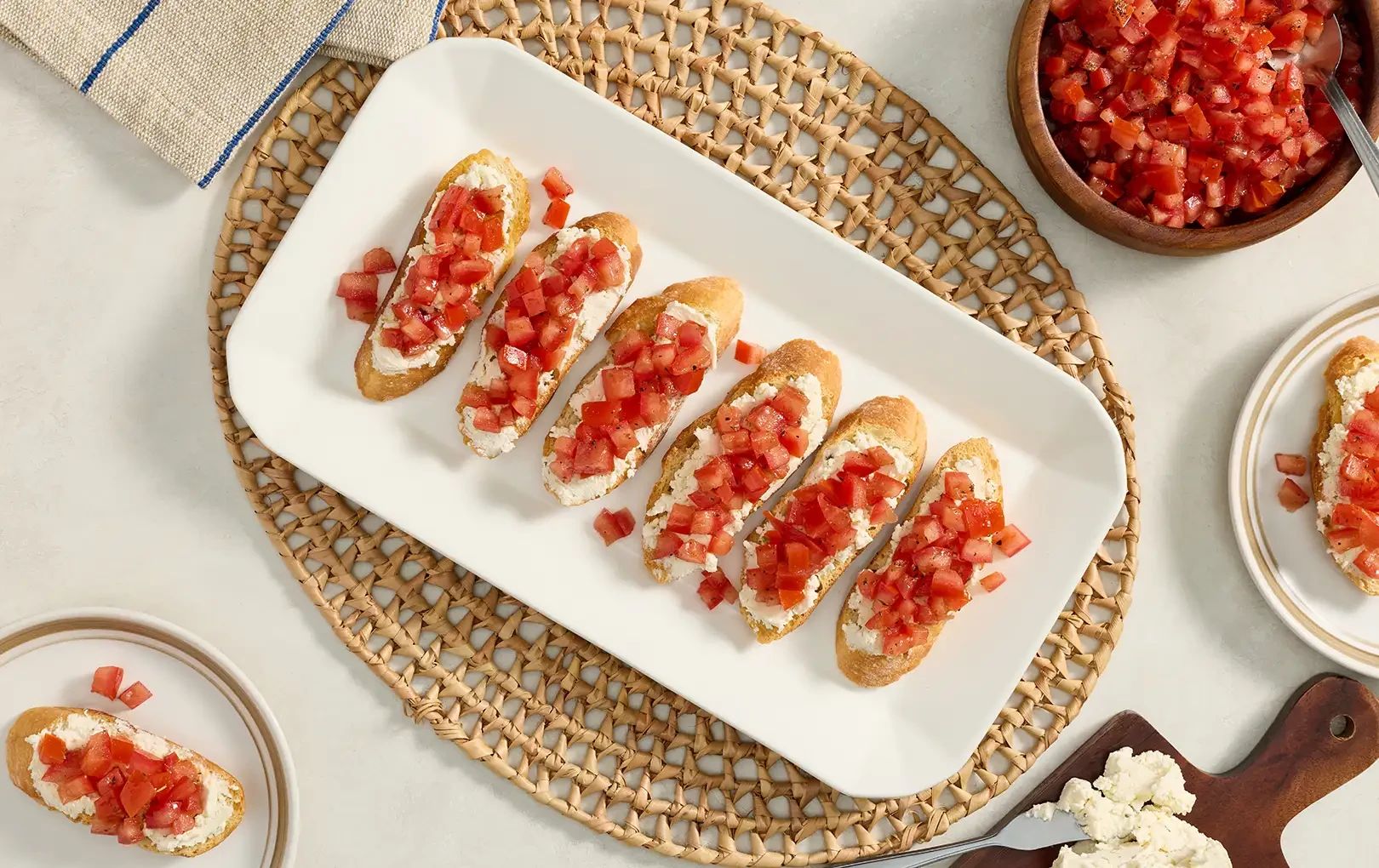 Creamy Bruschetta Toasts