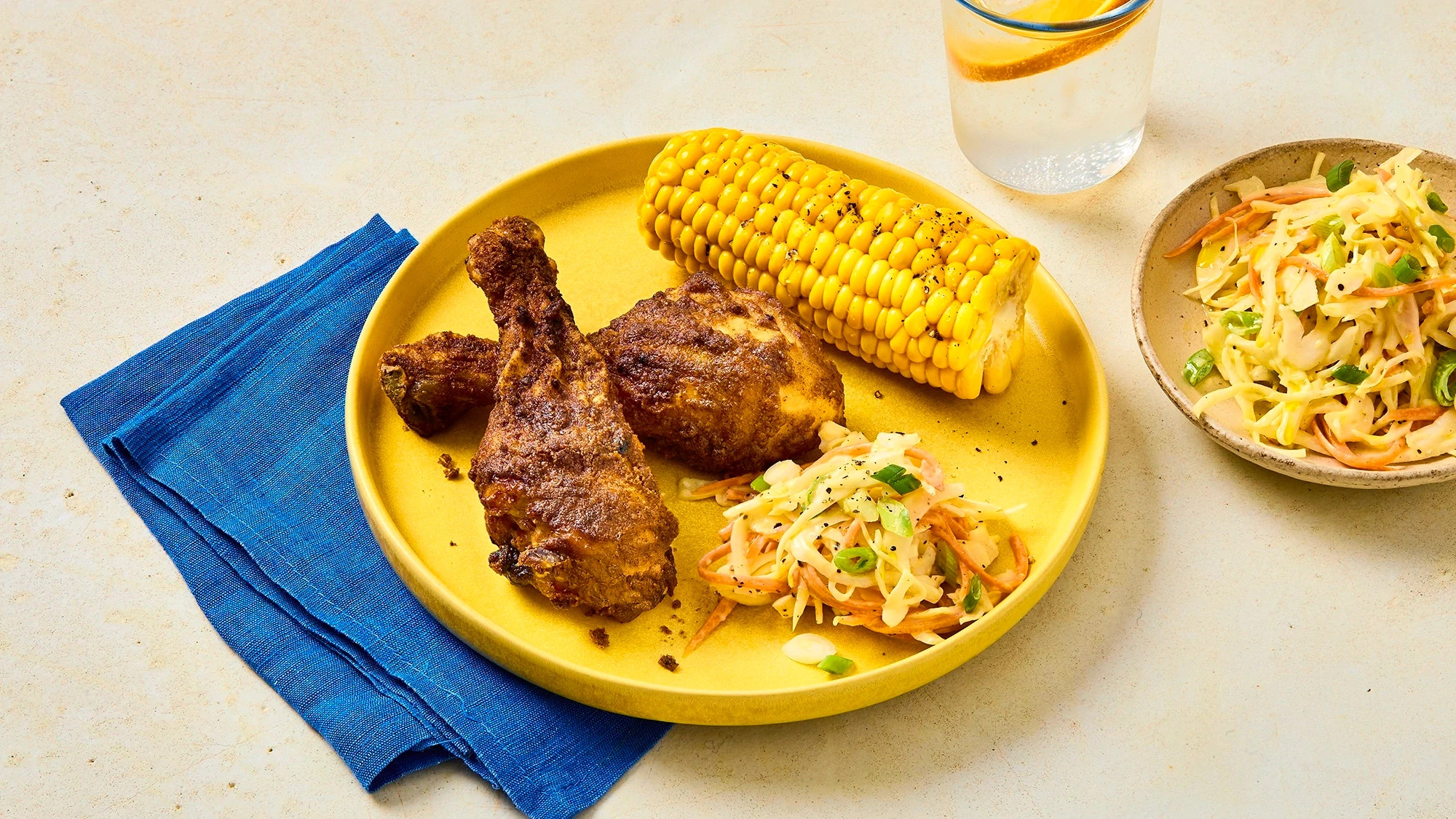 Southern Fried Chicken with Slaw Recipe