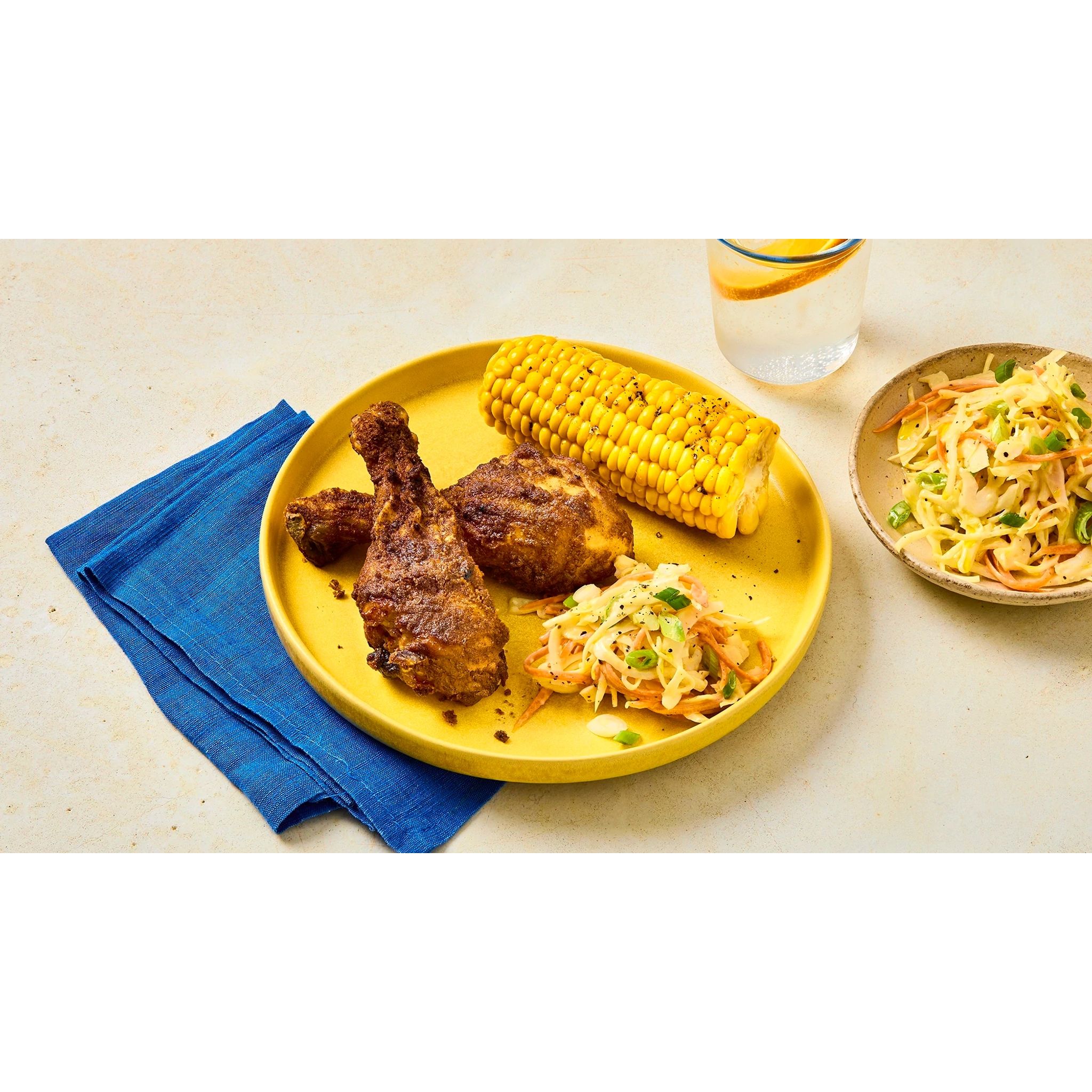 Southern Fried Chicken with Slaw Recipe