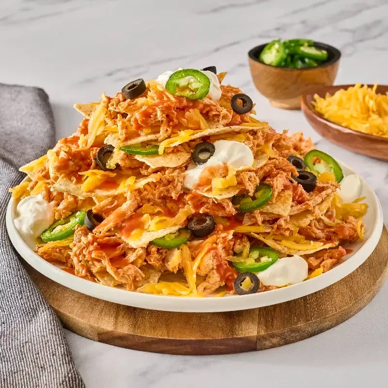 NACHOS AU POULET BUFFALO NACHOS AU POULET BUFFALO