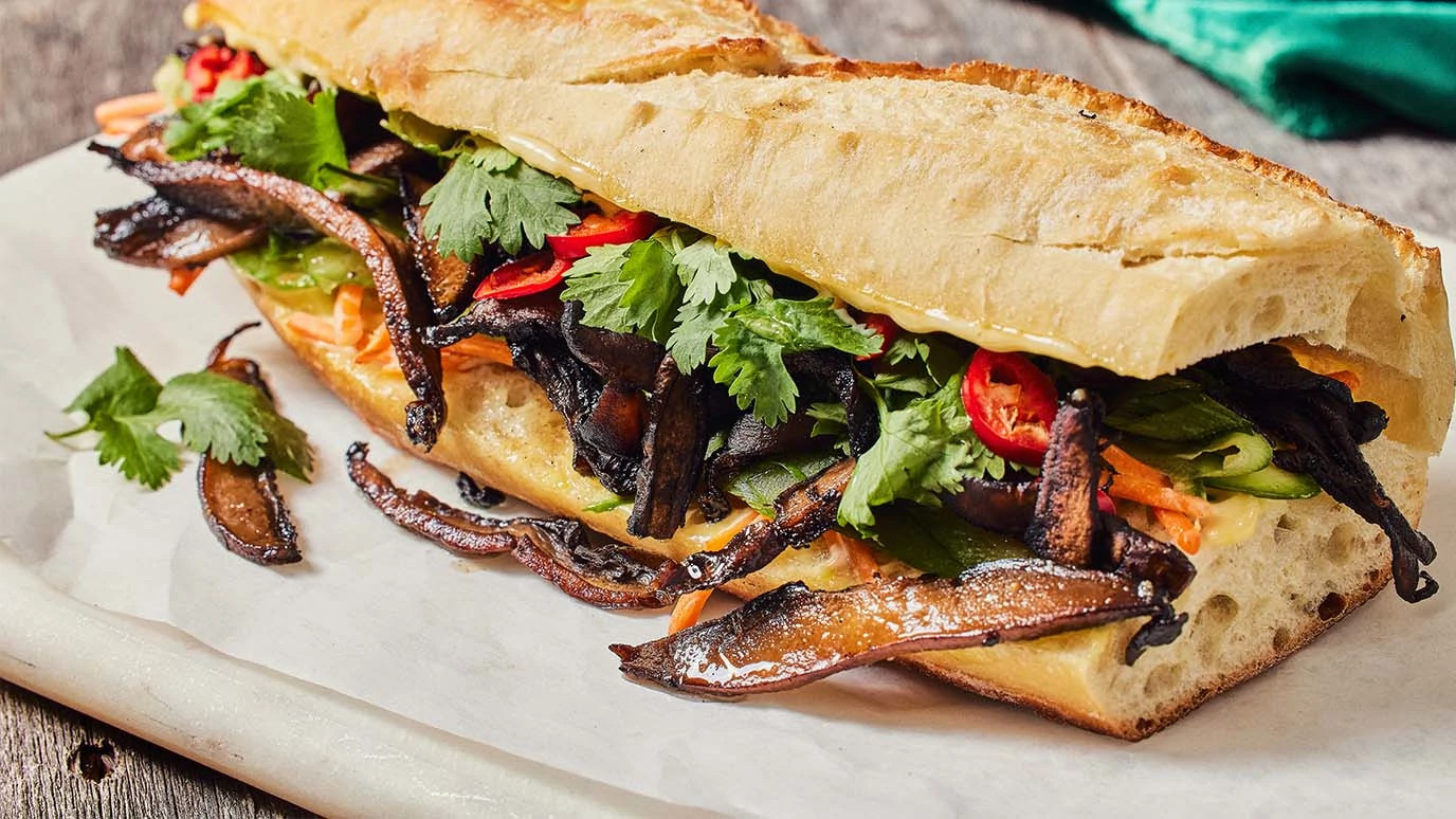 Mushroom Confit Banh Mi