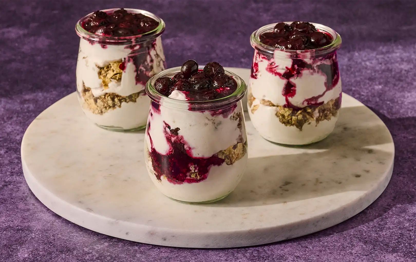 Black Currant Cheesecake Mousse