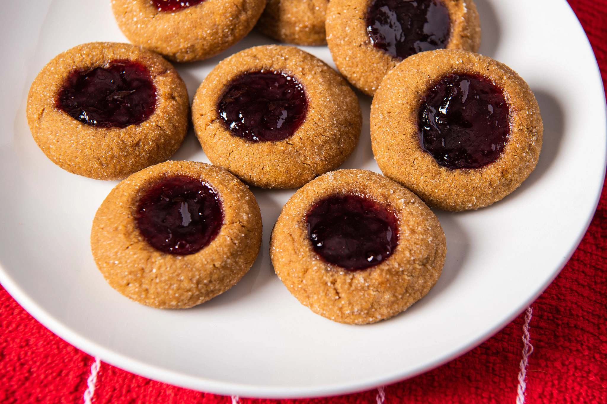 Cherry Almond Gingerbread Thumbprint Cookies McCormick