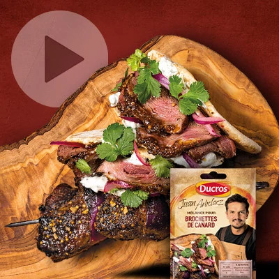 M&eacute;lange pour brochettes de canard