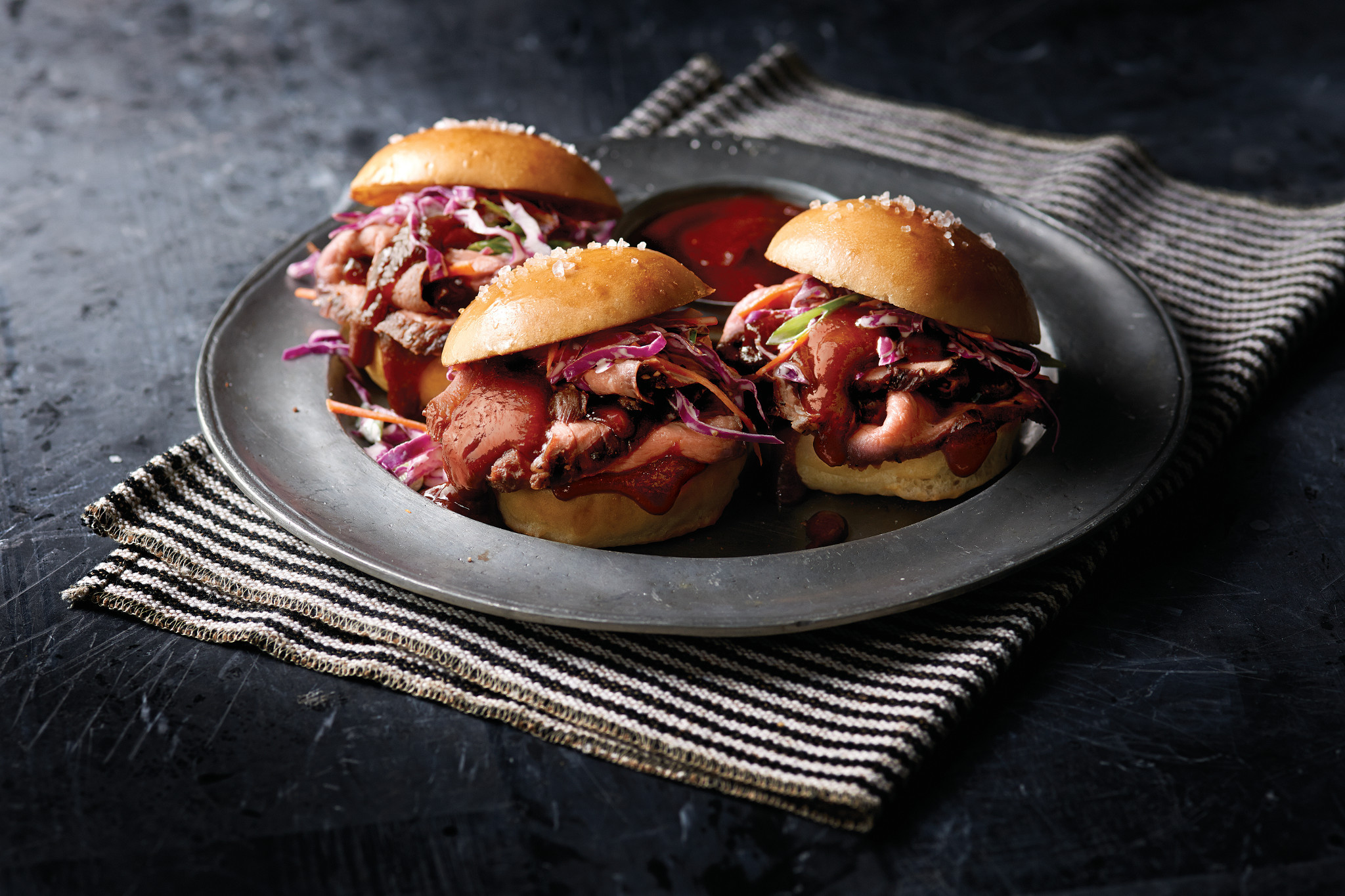 BBQ'd Beef Tri-Tip Sliders
