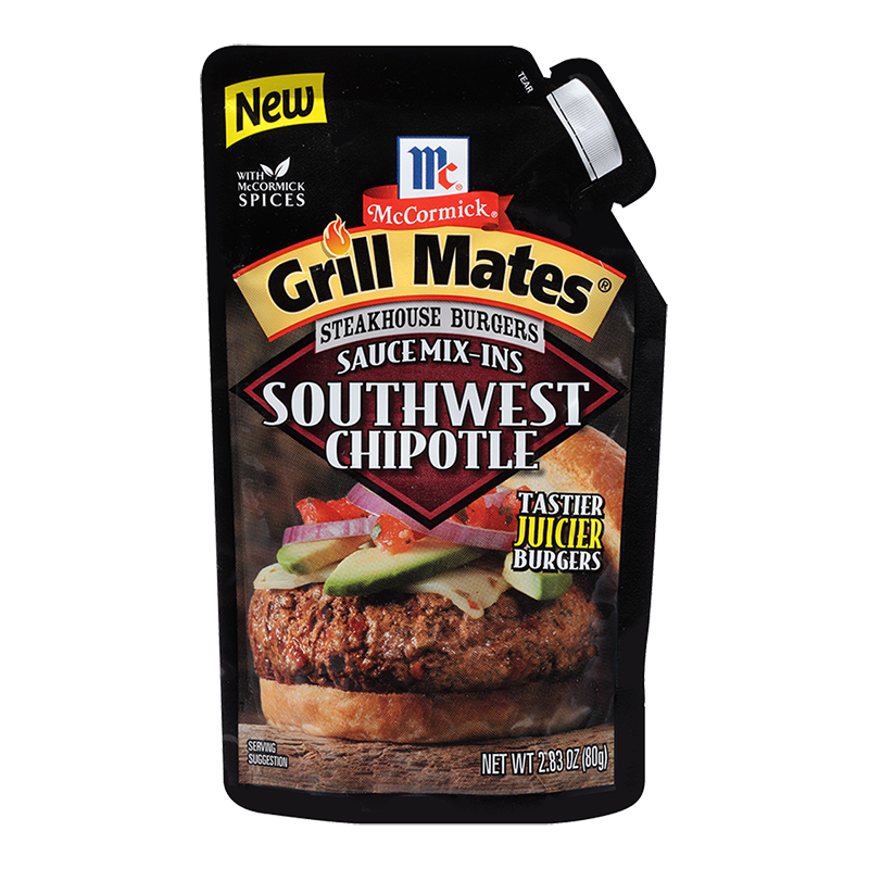 grill mates southwest chipotle steakhouse burgers sauce miins