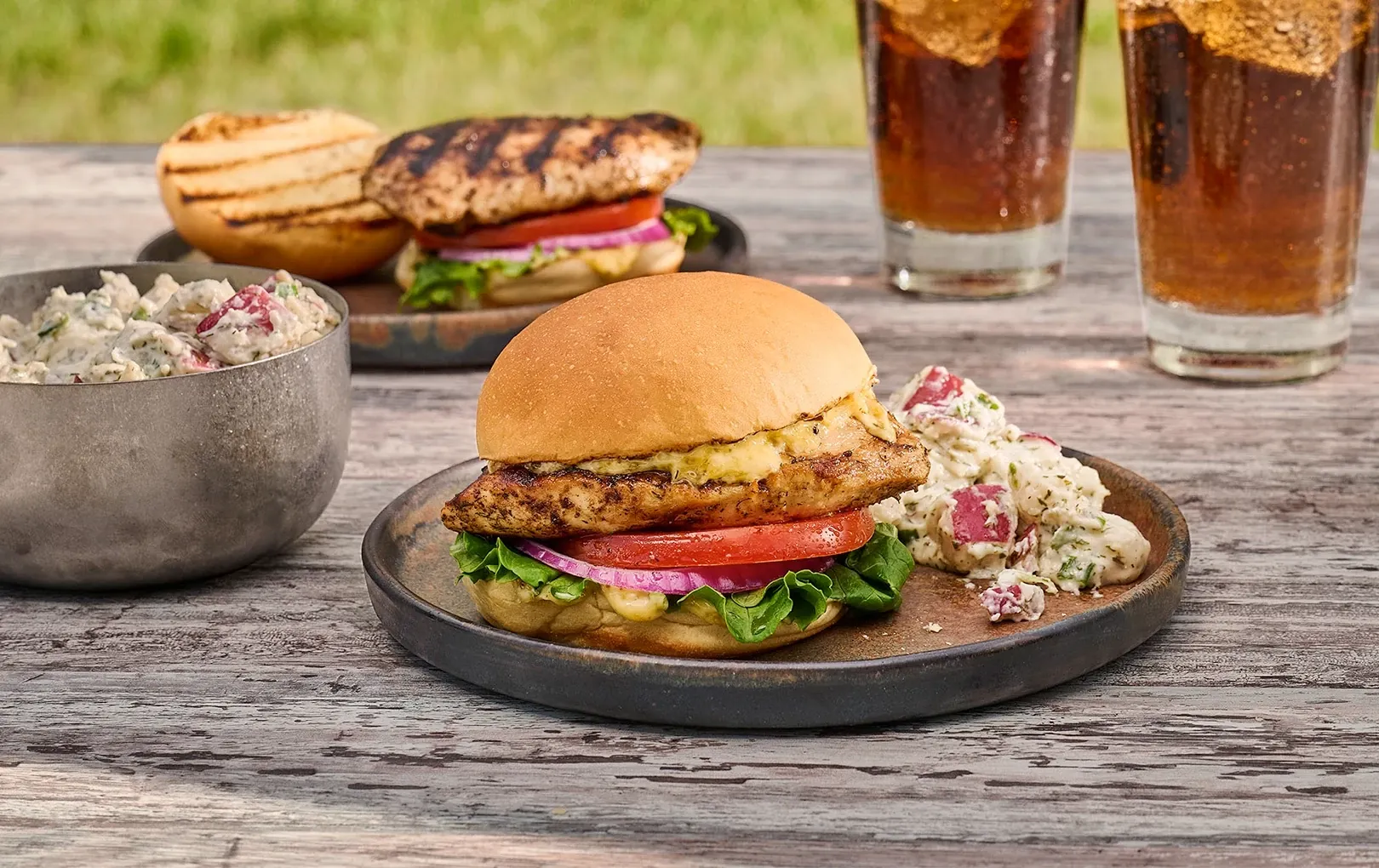 Buttermilk Dill Pickle Grilled Chicken Sandwich