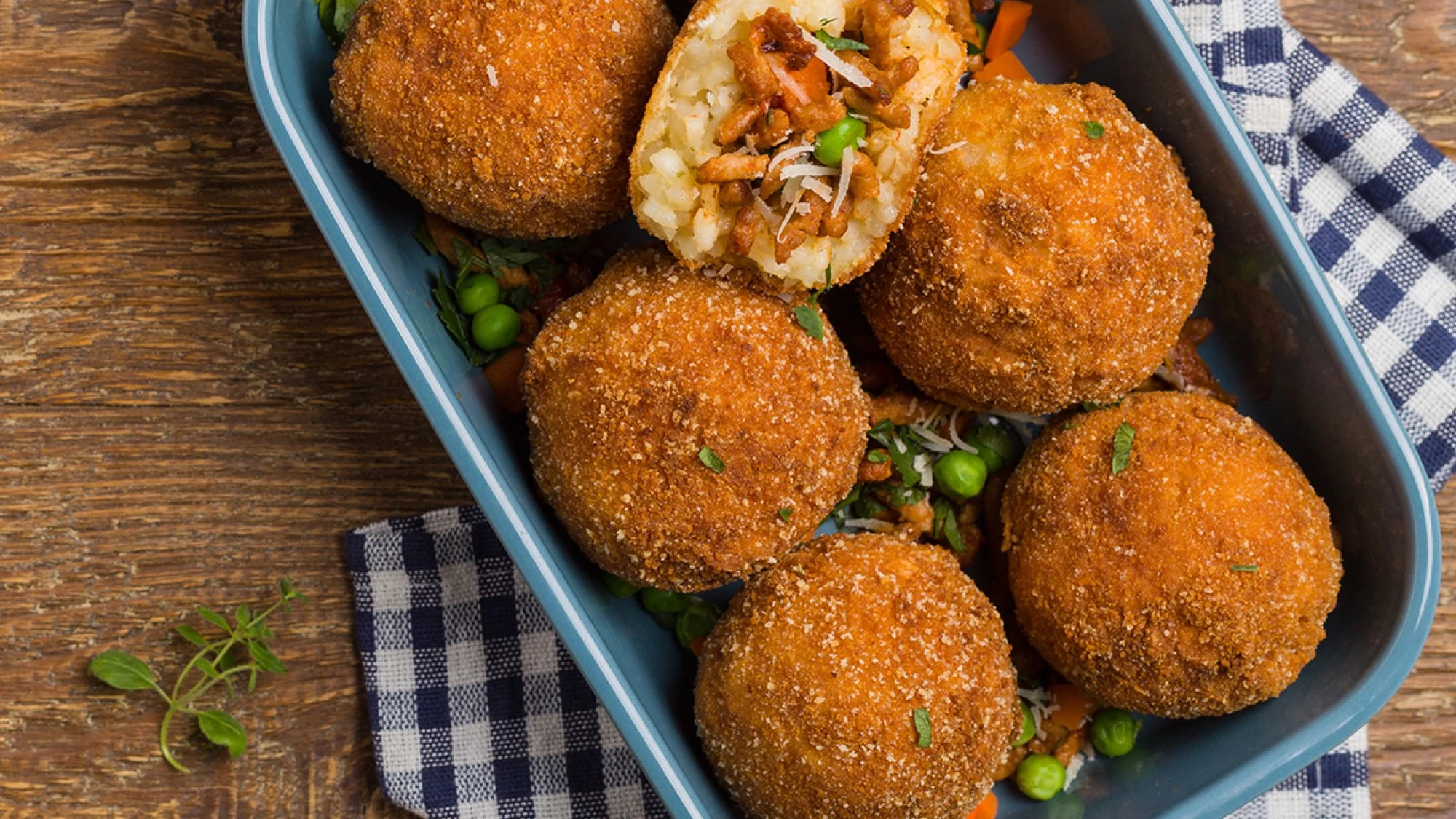 Arancini al ragù e zafferano
