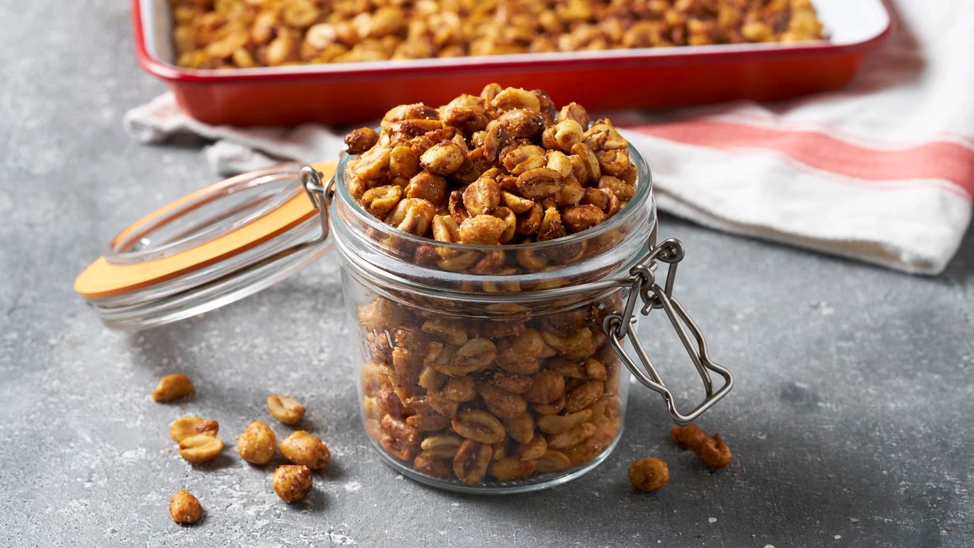 Spicy Honey Roasted Peanuts Recipe