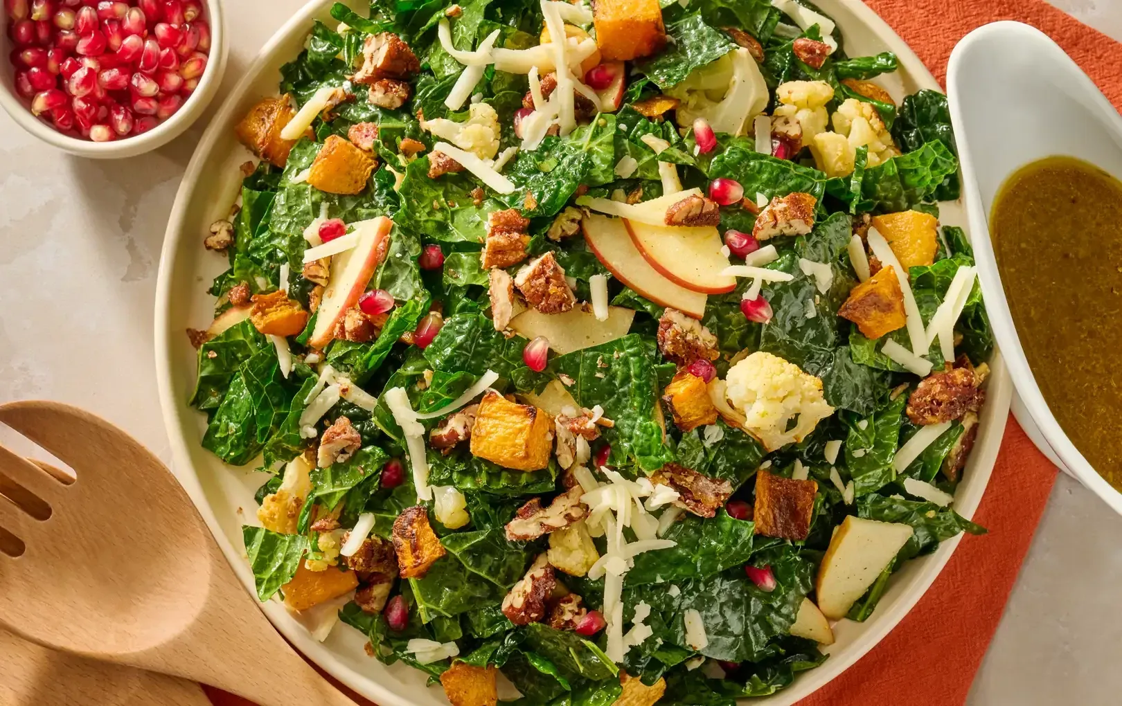 Harvest Salad with Roasted Veggies and Spiced Vinaigrette