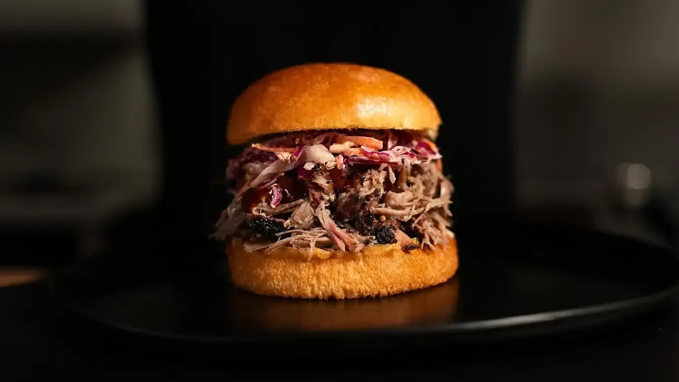 Max's Smoked Pulled Pork Sandwich