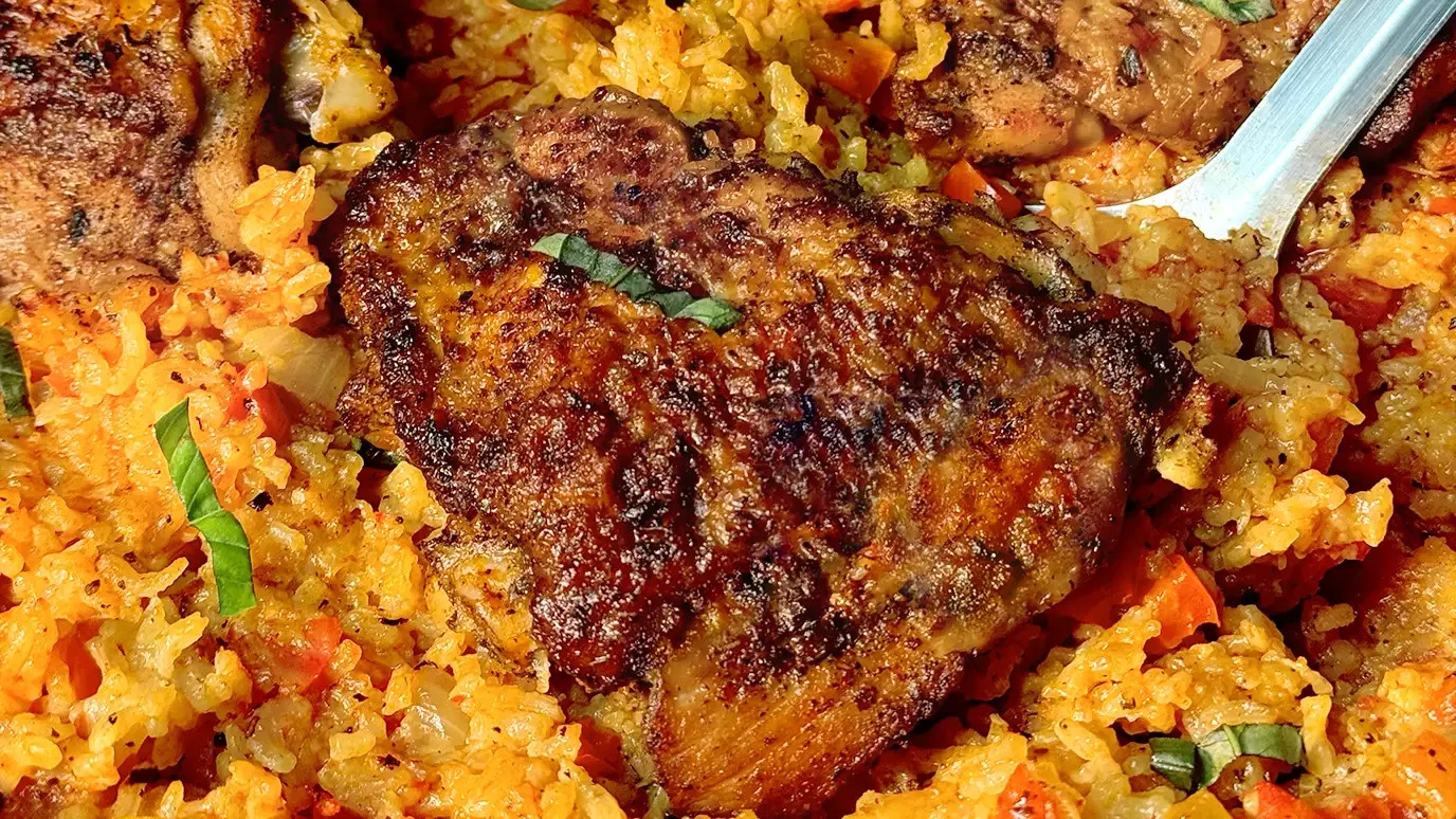One Pot Tomato Basil Chicken And Rice