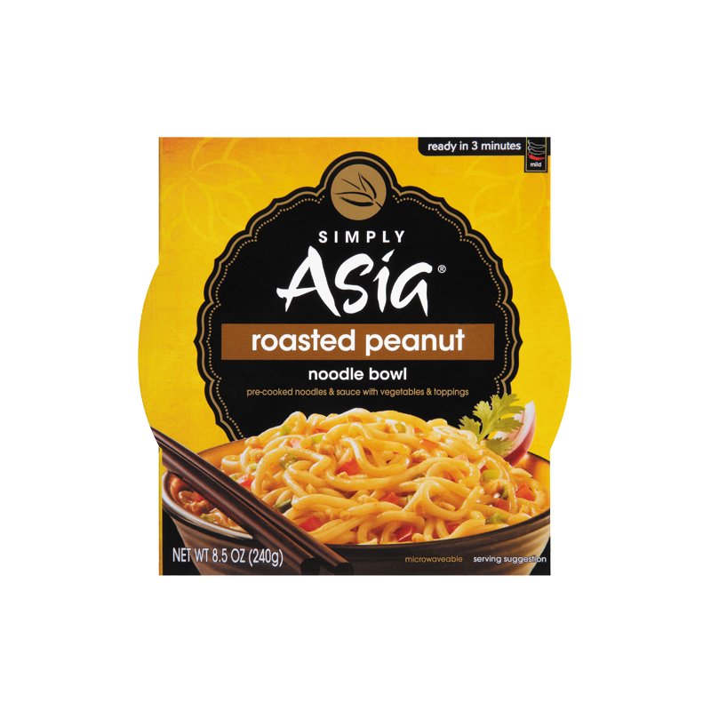 simply asia roasted peanut noodle bowl