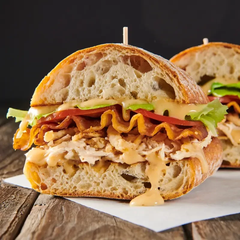 Franks RedHot Garlic Parm Chicken Ciabatta