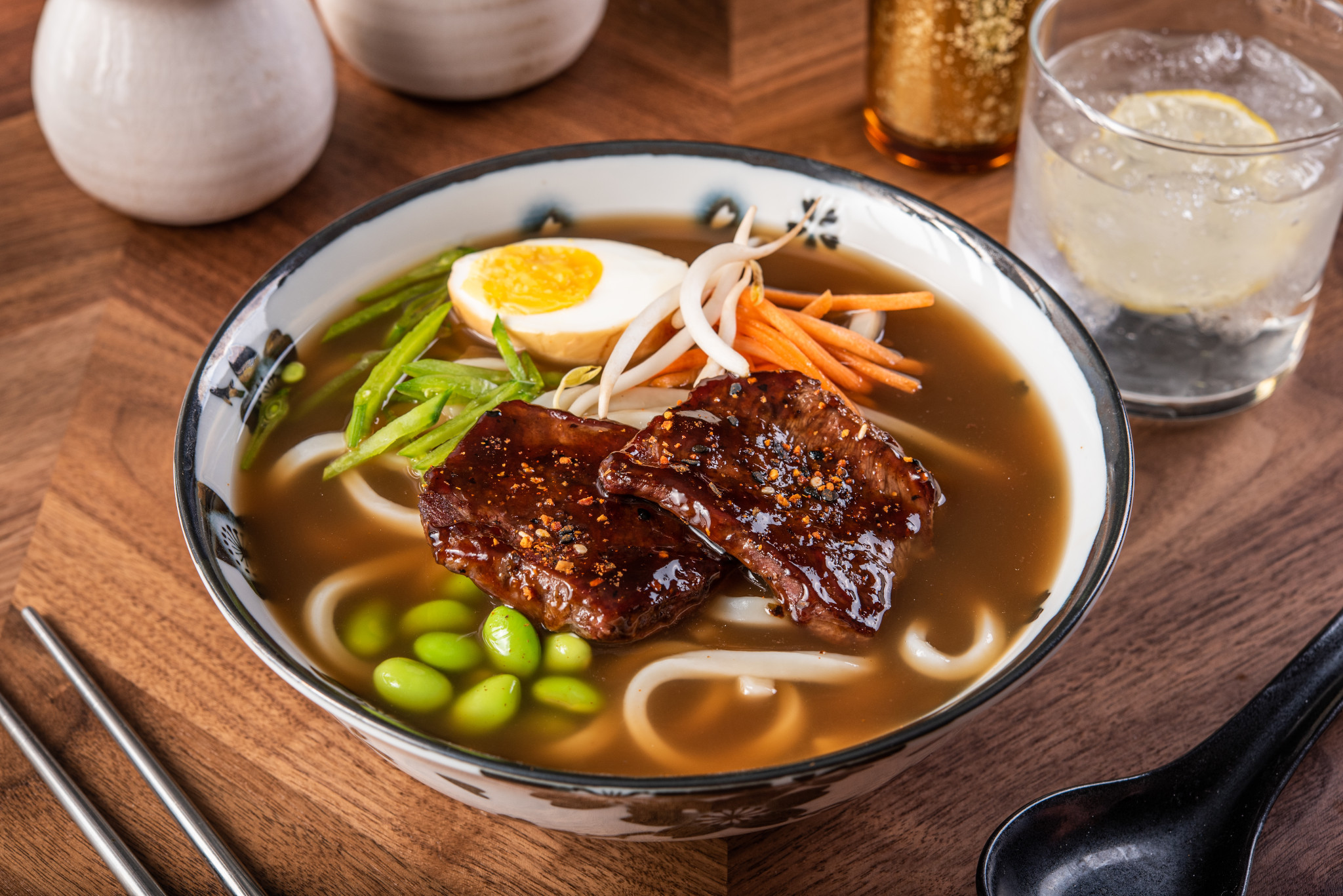 Spicy Short Rib Udon Soup