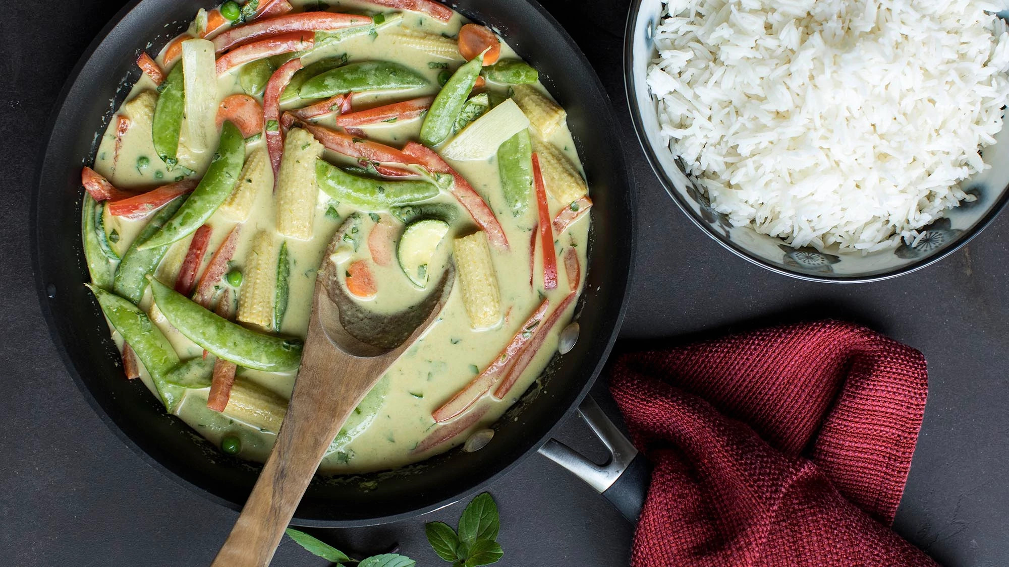 Easy Green Curry Vegetables