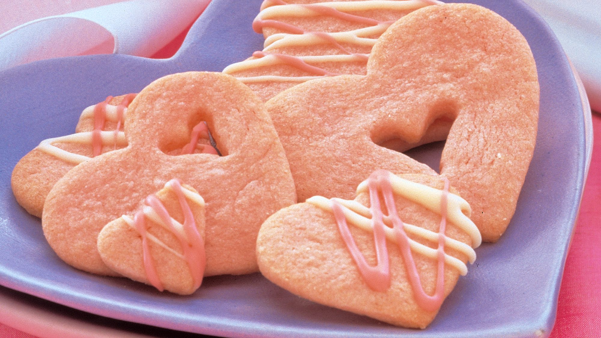 Pink Heart-Shaped Sugar Cookies Recipe