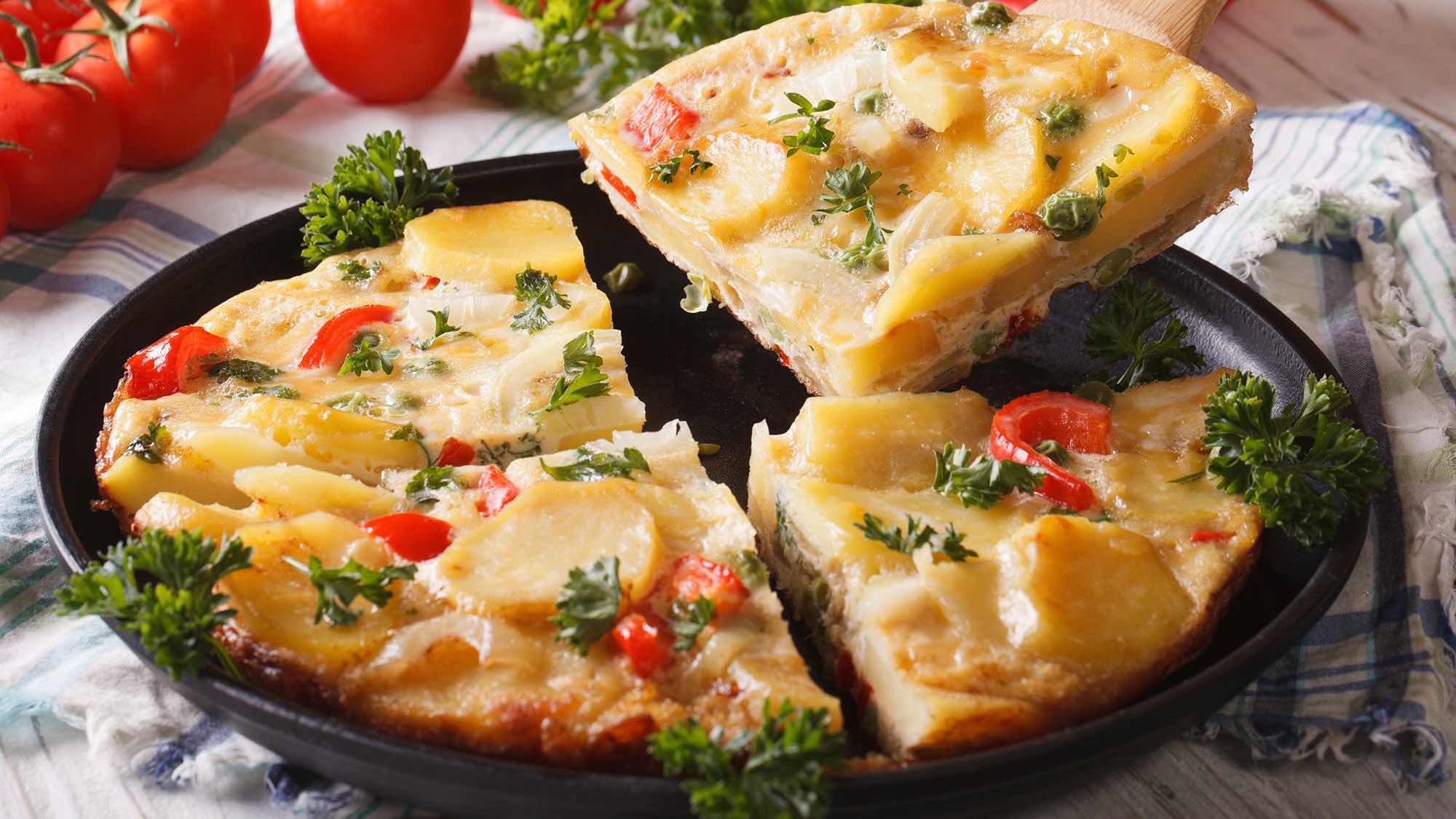 RECETTE omelette aux tomates et aux epices