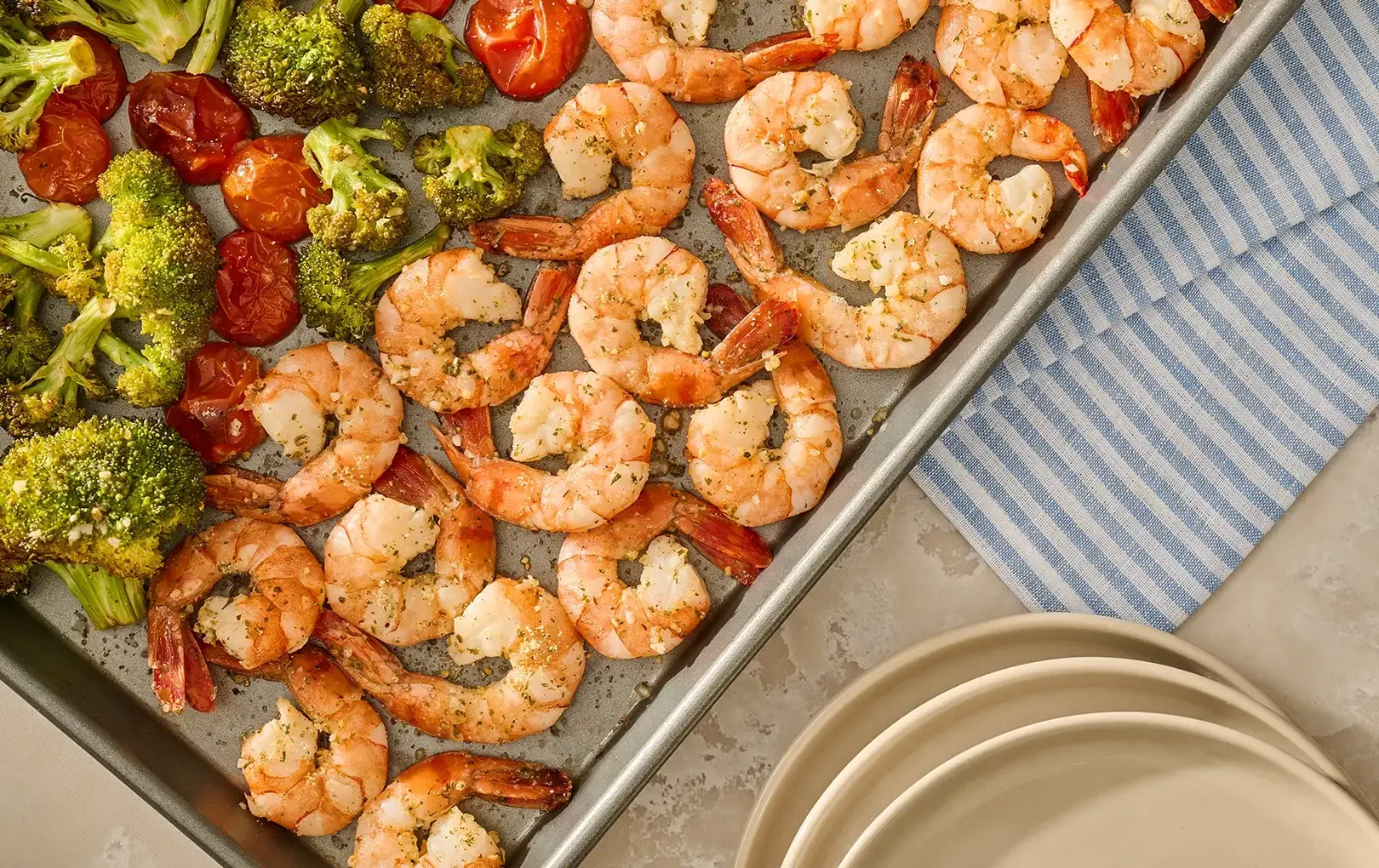 Sheet Pan Shrimp Scampi