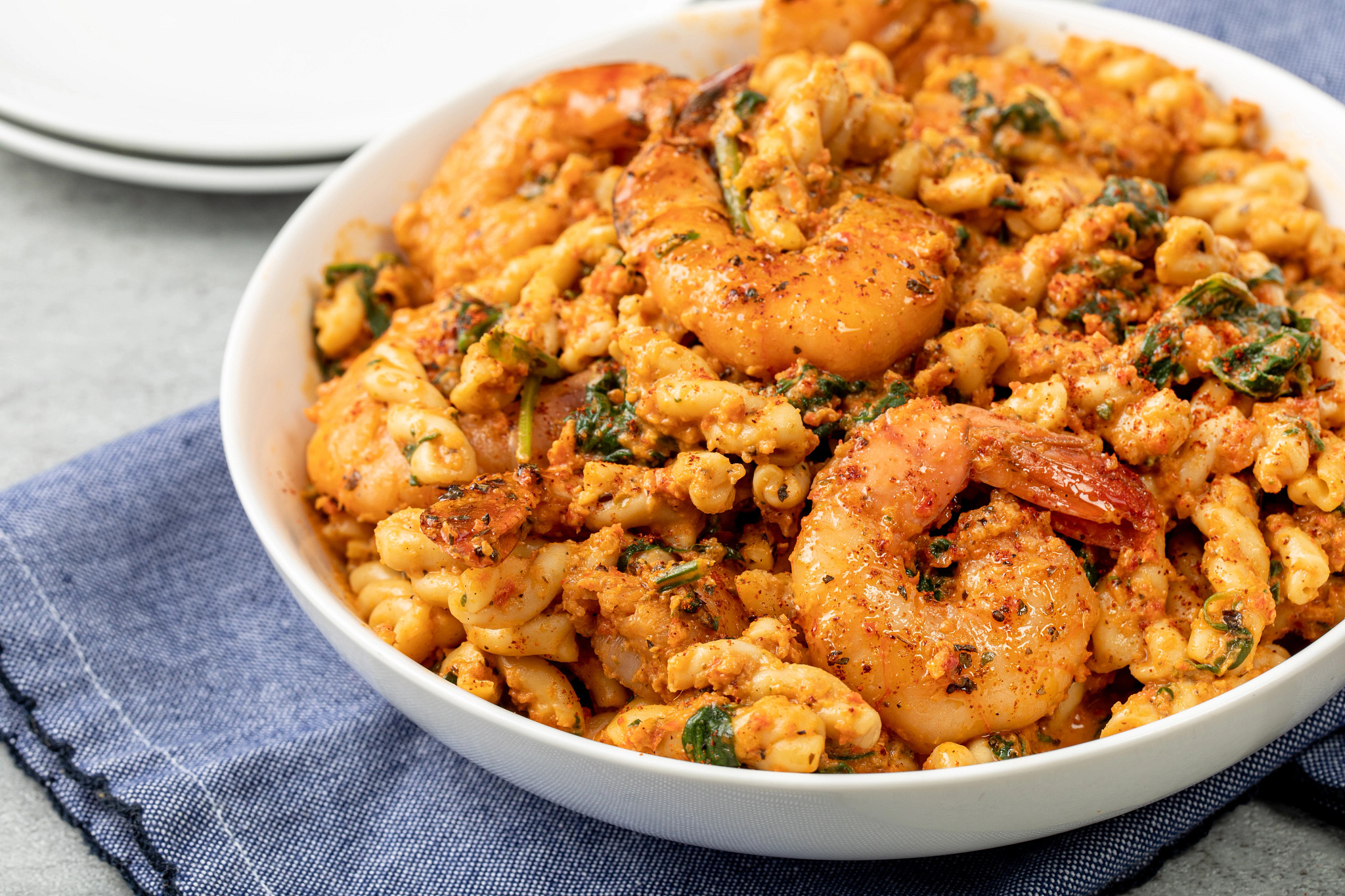 Red Pepper Pesto Shrimp Pasta McCormick Gourmet   Red Pepper Pesto Pasta 4075 