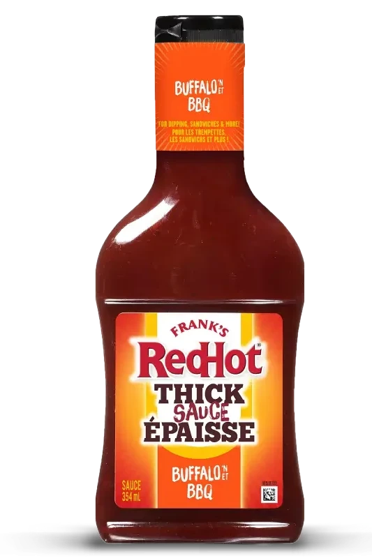 SAUCE ÉPAISSE BUFFALO ET BBQ FRANK’S REDHOT SAUCE ÉPAISSE BUFFALO ET BBQ FRANK’S REDHOT