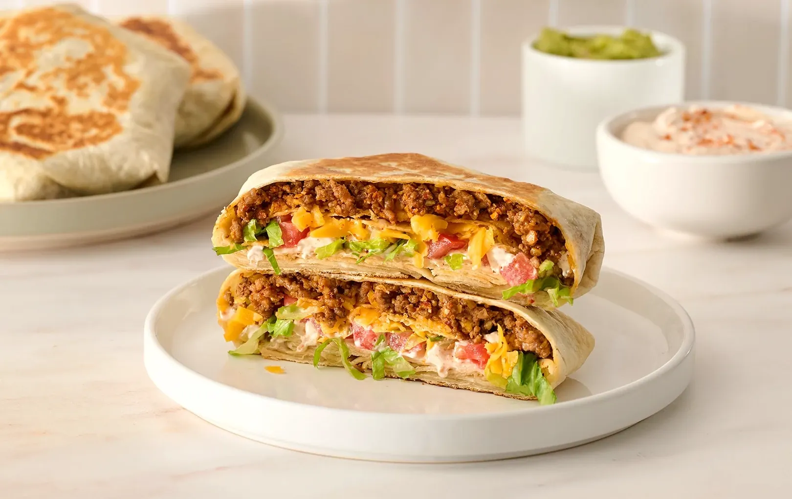 Smoky Beef Crunch Wrap