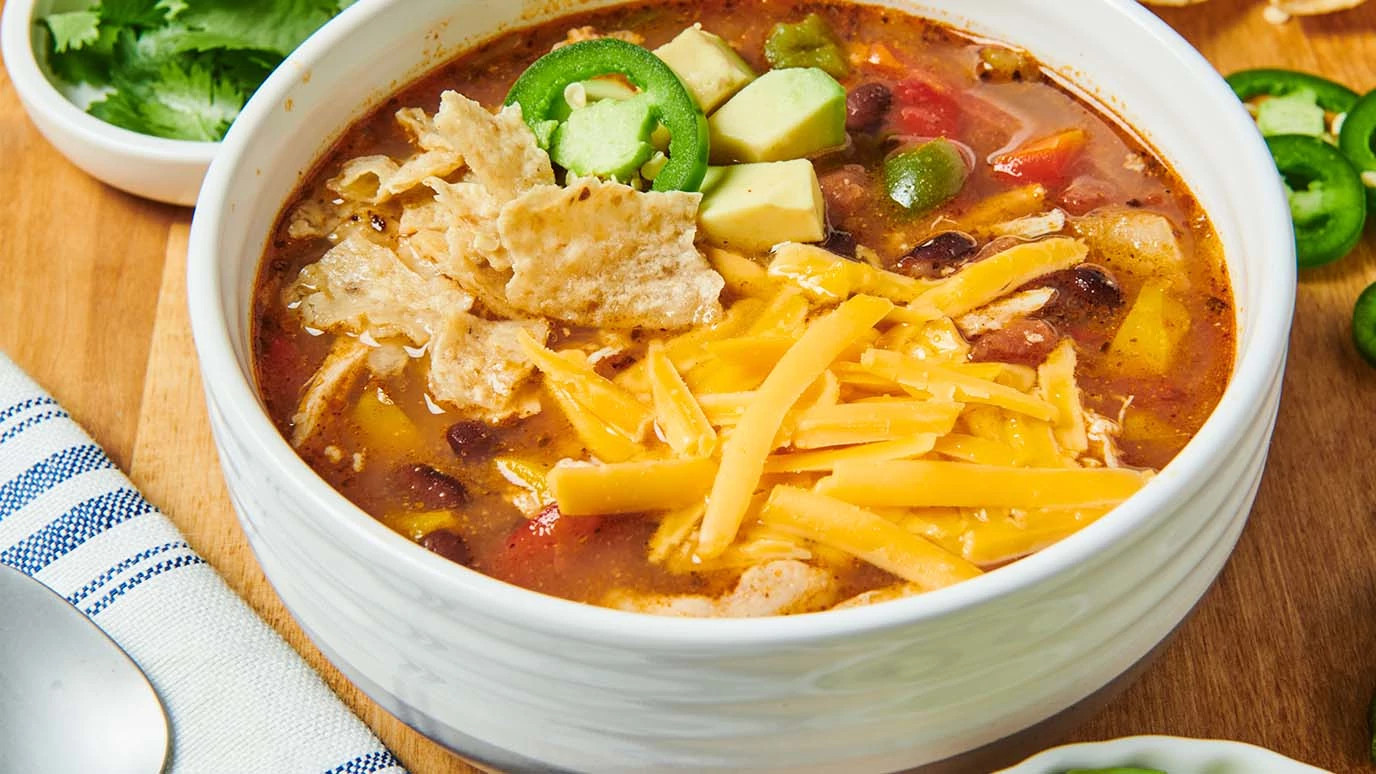 Slow Cooker Chicken Tortilla Soup