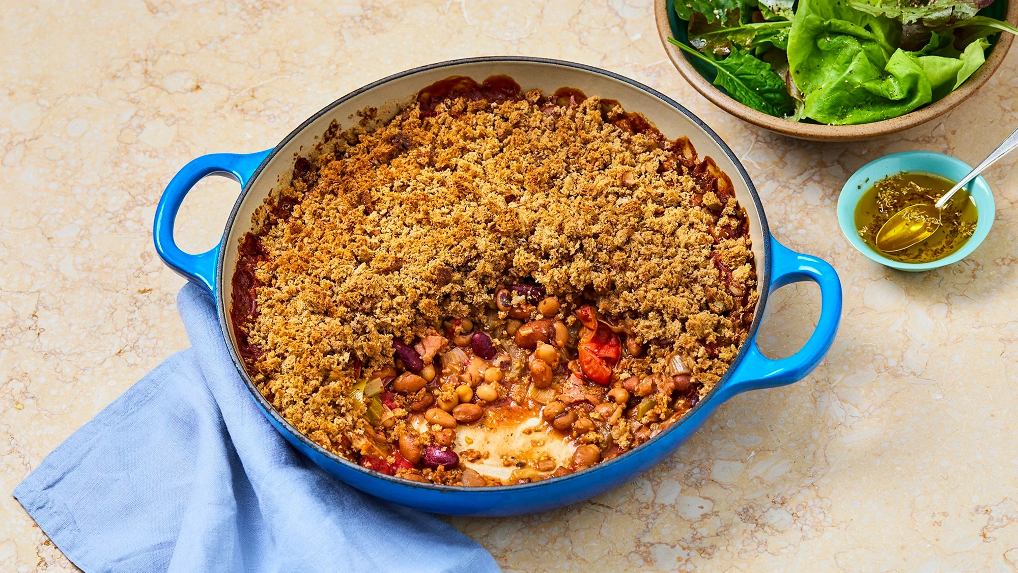 Italian Mixed Beans with Bacon