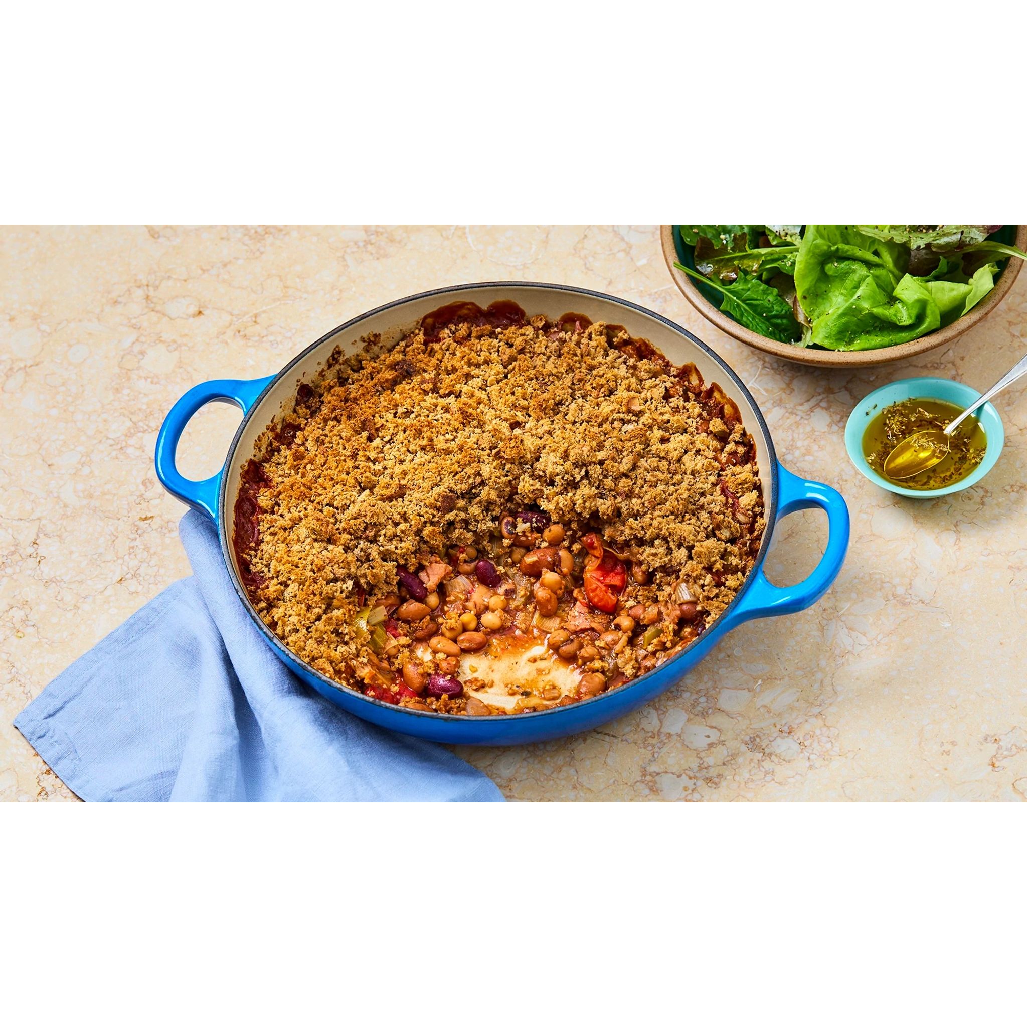 Italian Mixed Beans with Bacon