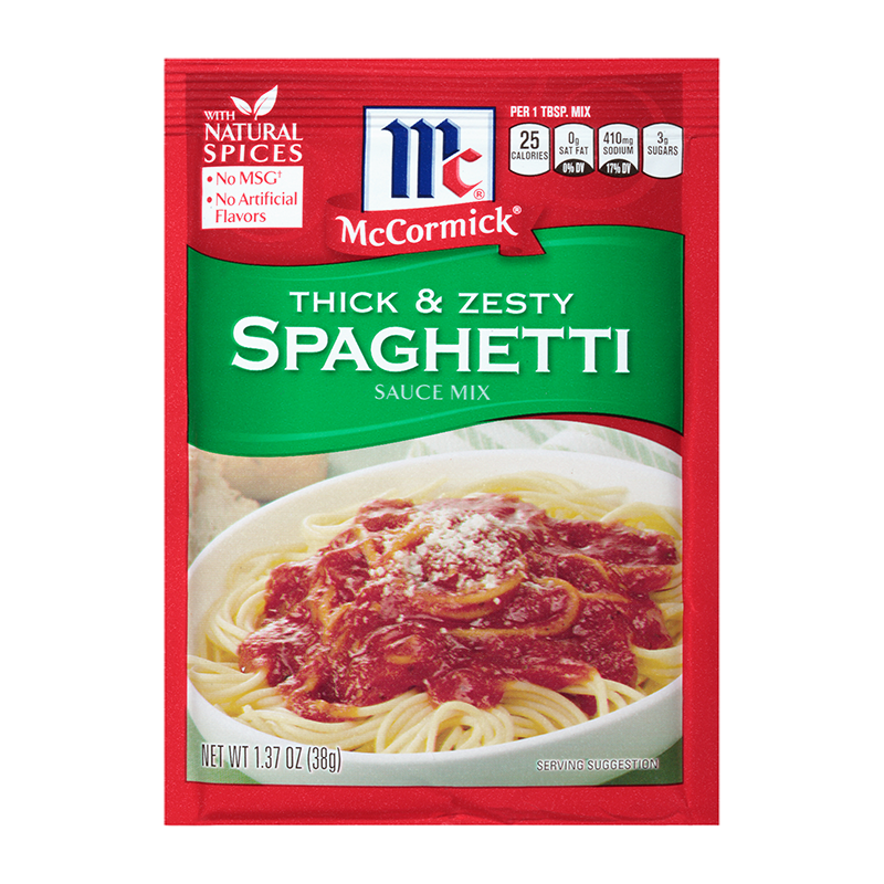 thick zesty spaghetti sauce mix