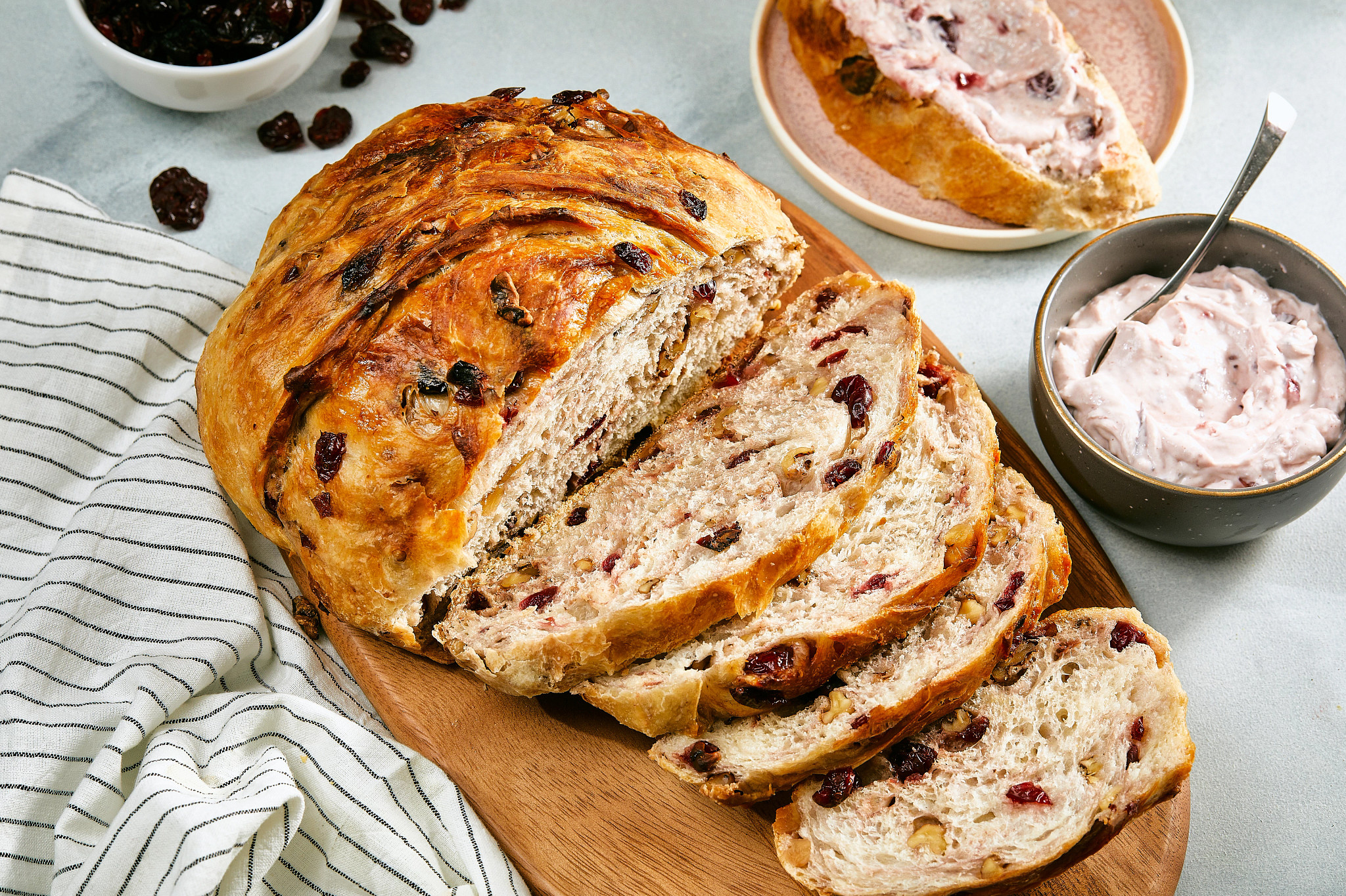 Cranberry Walnut Dutch Oven Bread