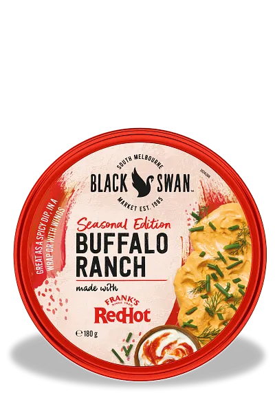 Black Swan Buffalo Ranch Dip Made with Frank's RedHot Black Swan Buffalo Ranch Dip Made with Frank's RedHot