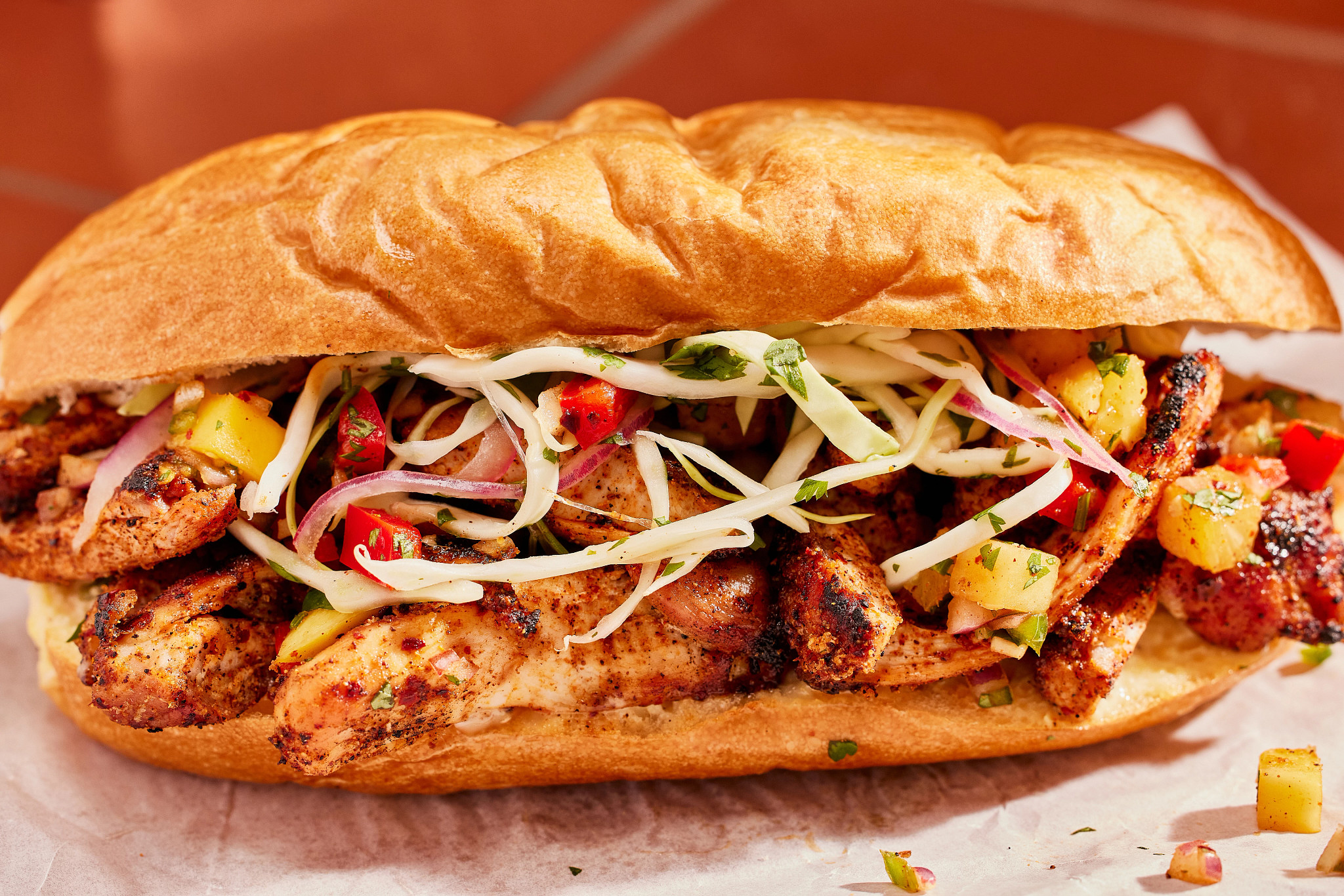 Tamarind & Pasilla Chicken Torta