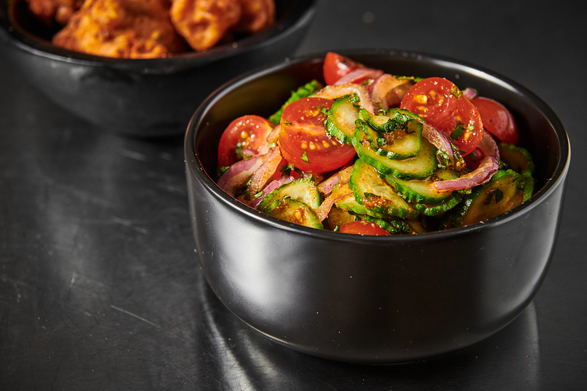 Vietnamese Cajun Cucumber and Tomato Salad