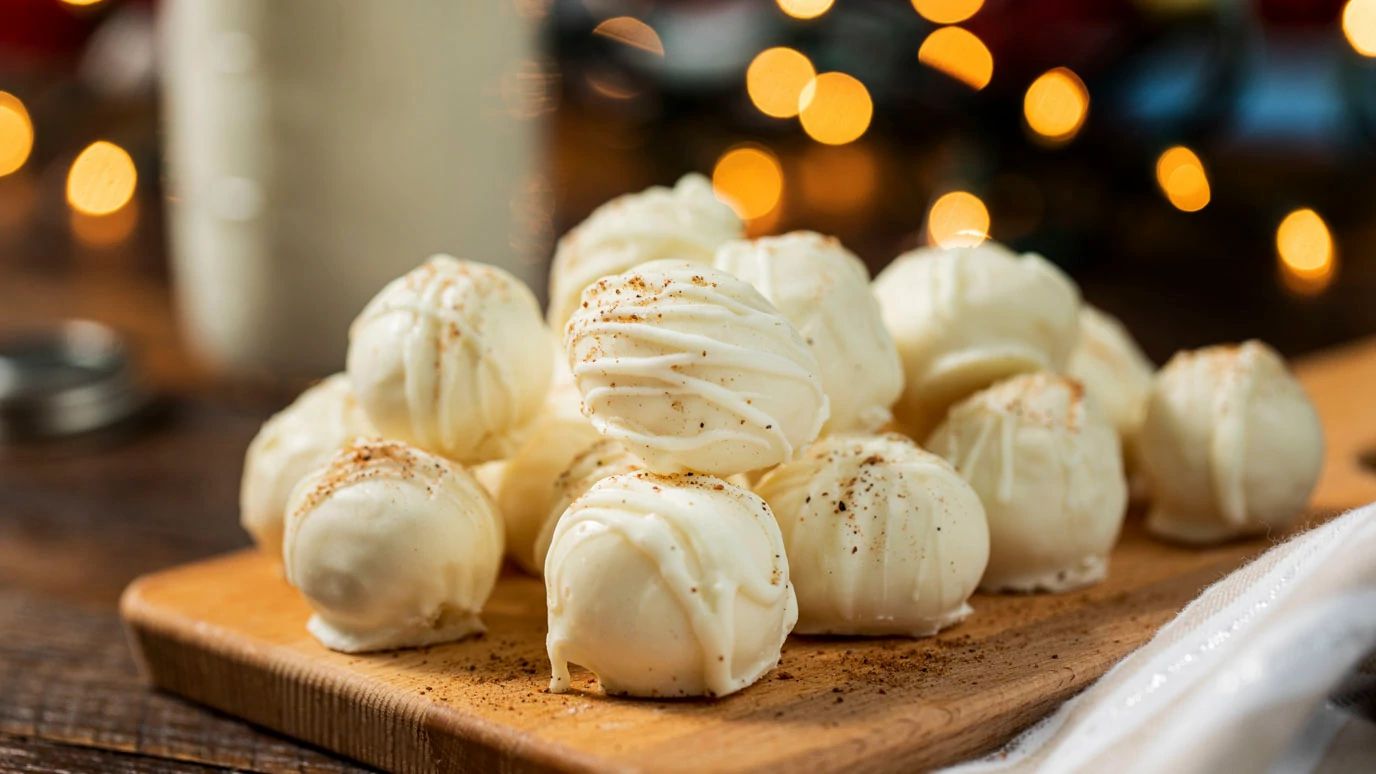 Eggnog Truffles