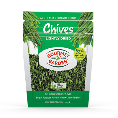 lightly dried chives