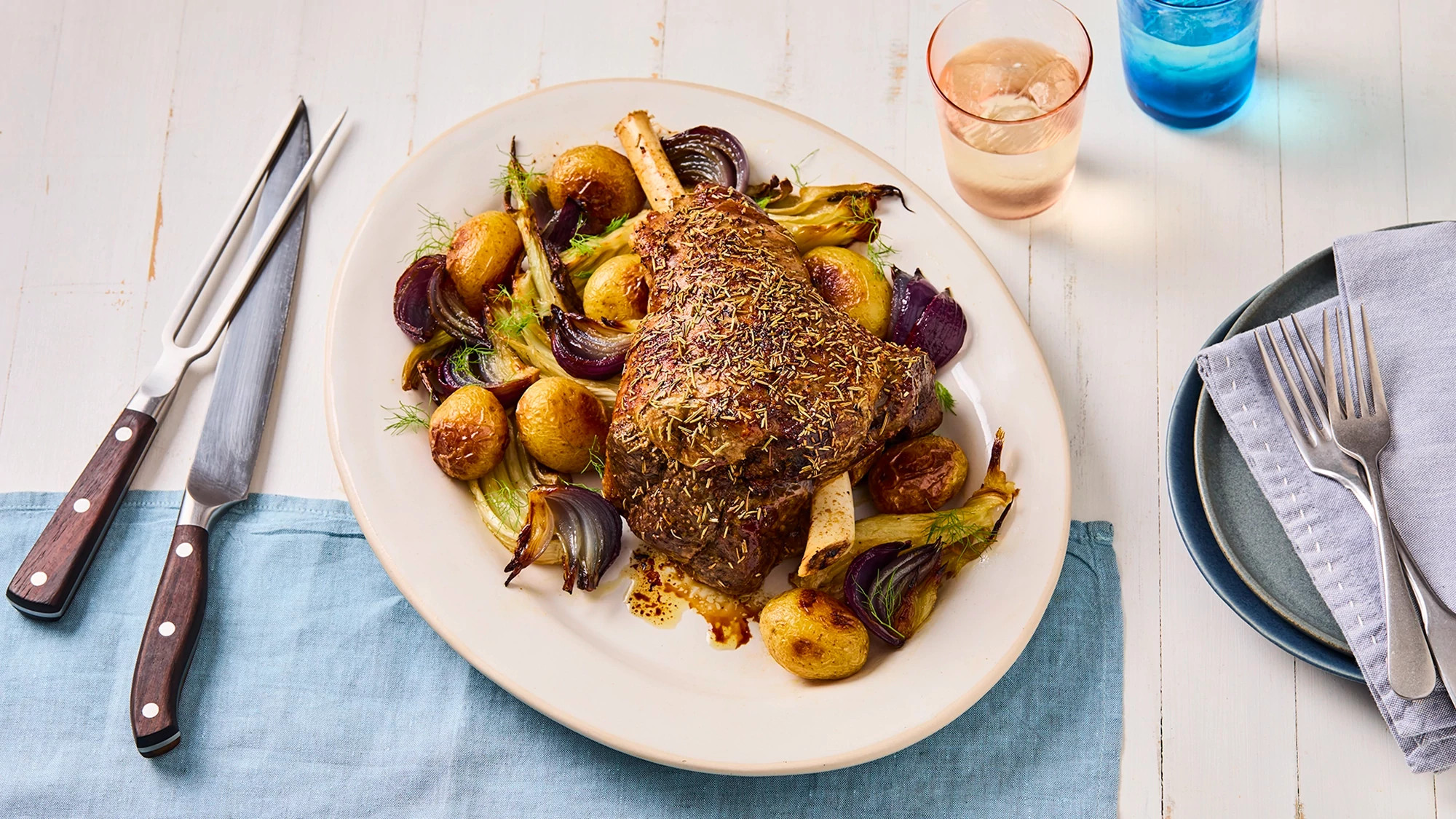 Roast Lamb with Rosemary & Garlic