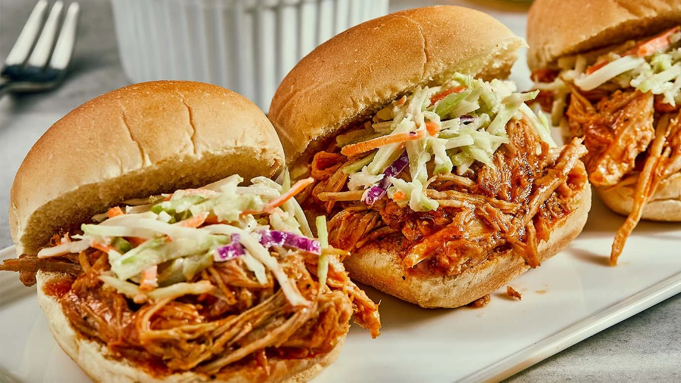 Beer Brined Carolina Pulled Pork Sliders