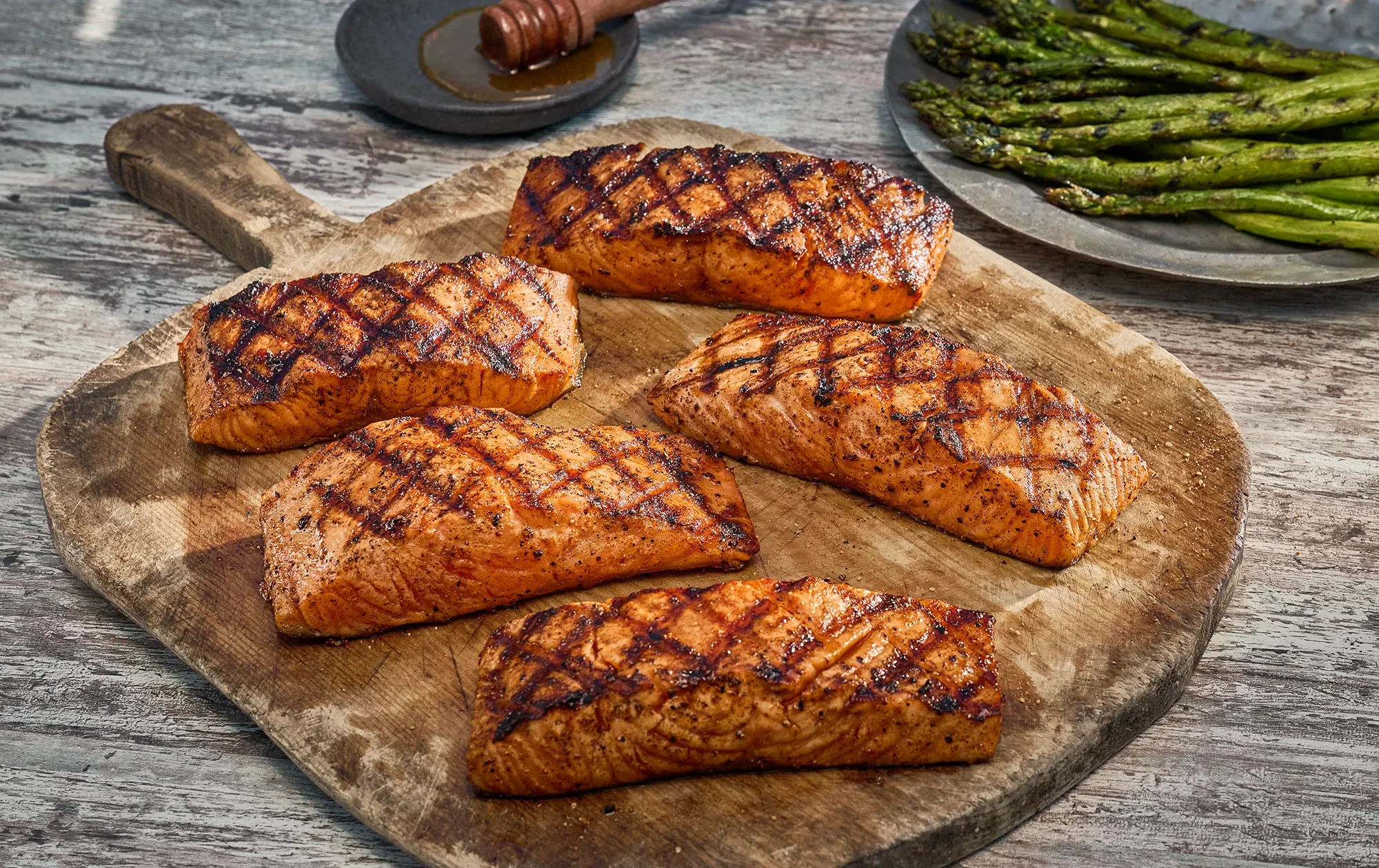 Tennessee Whiskey Honey Glazed Salmon