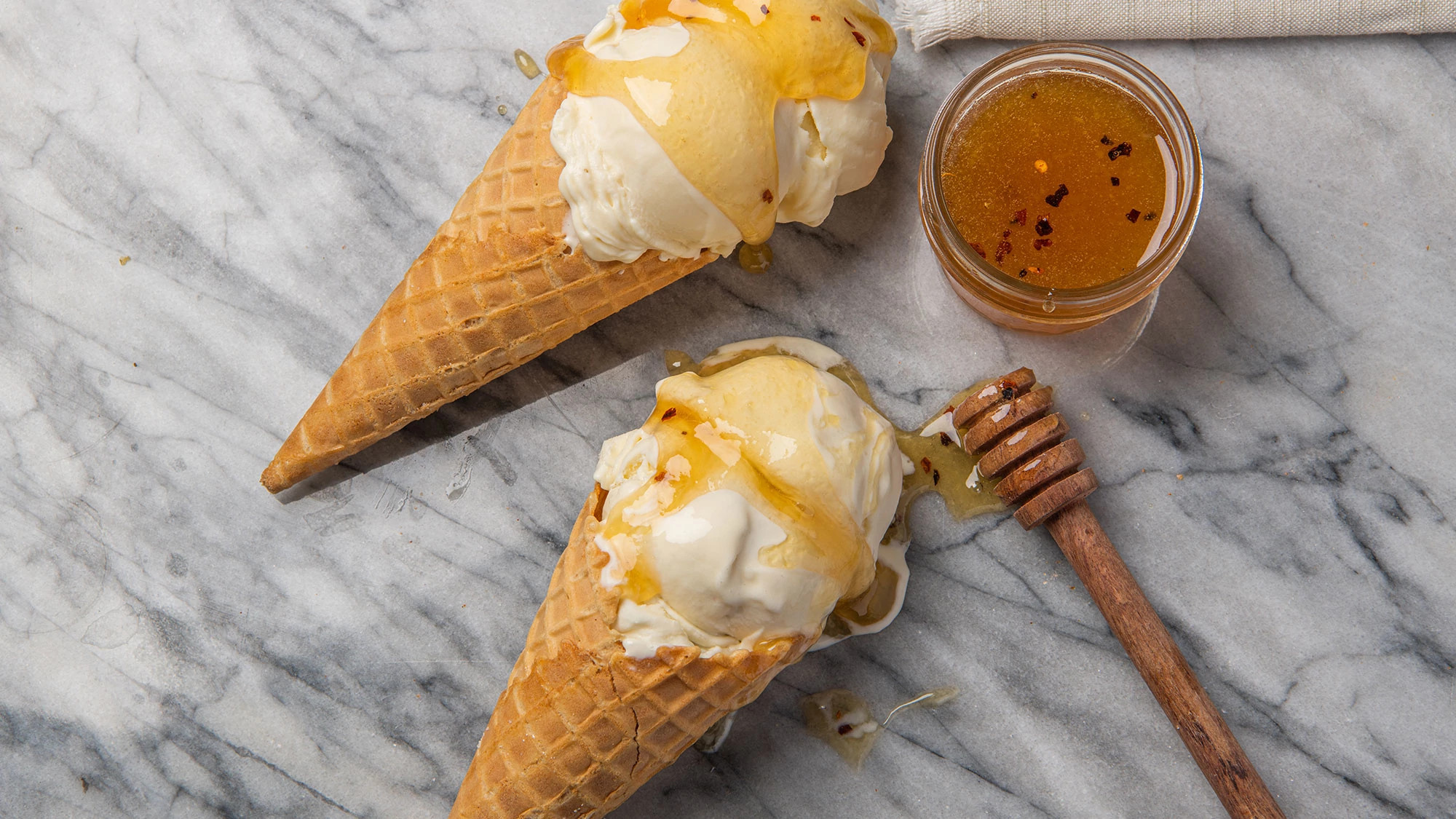 No Churn Garlic Ice Cream