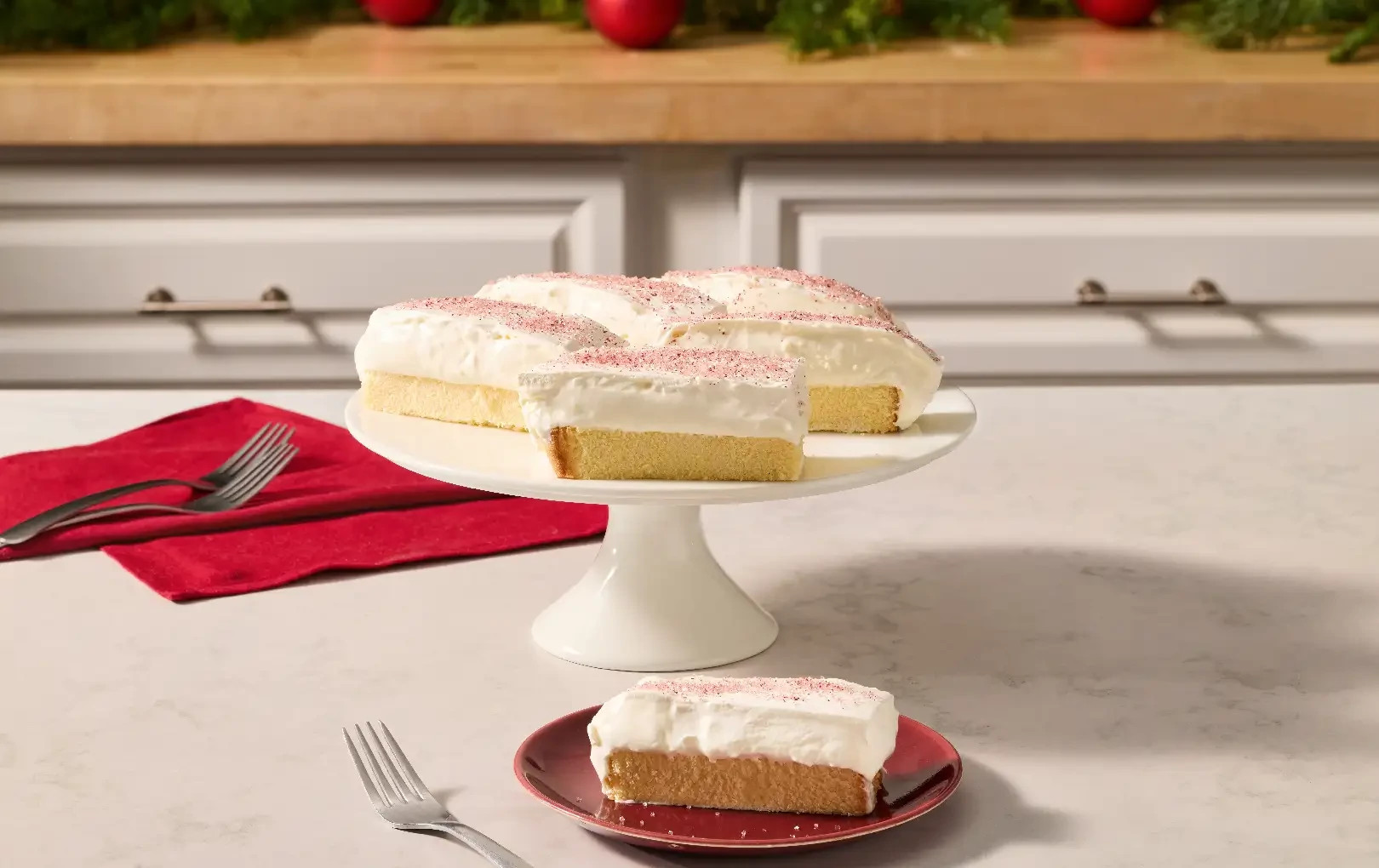 Creamy Cranberry Topped Pound Cake