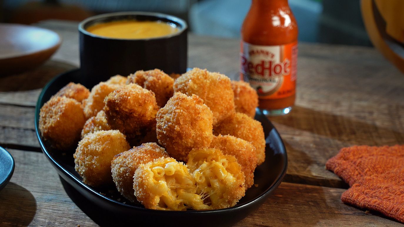 Buffalo Mac & Cheese Bites