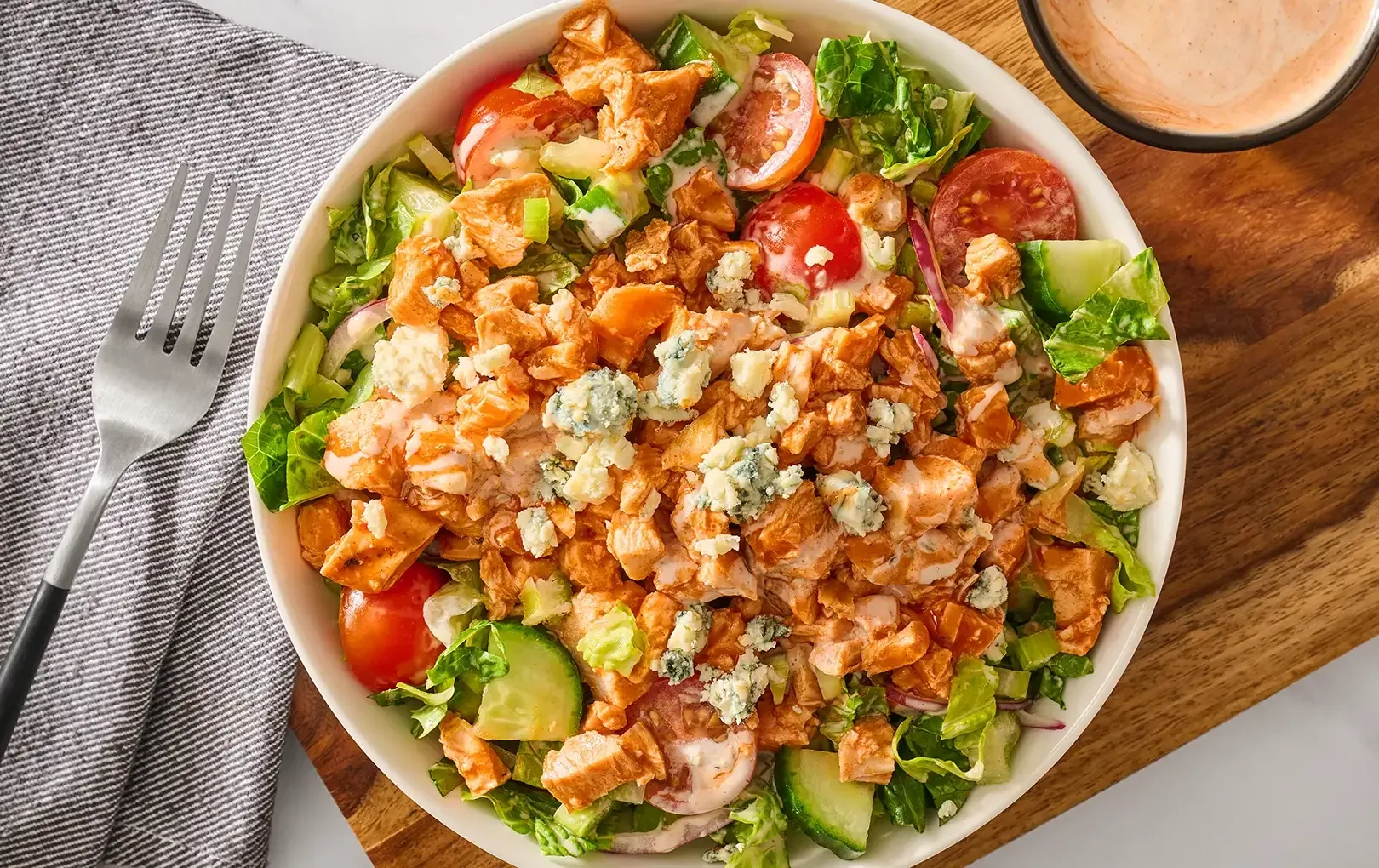 Grilled Buffalo Chicken Chopped Salad