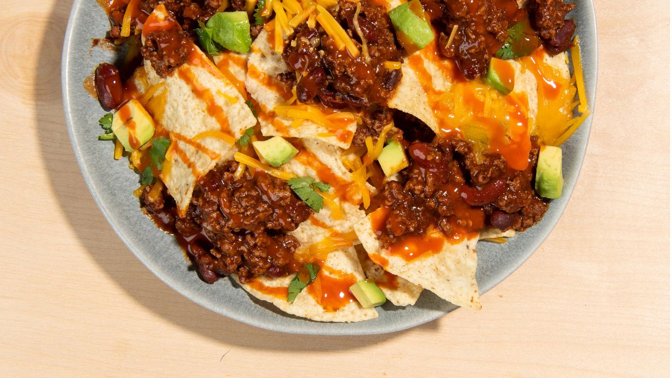 Sheet Pan Chili Nachos