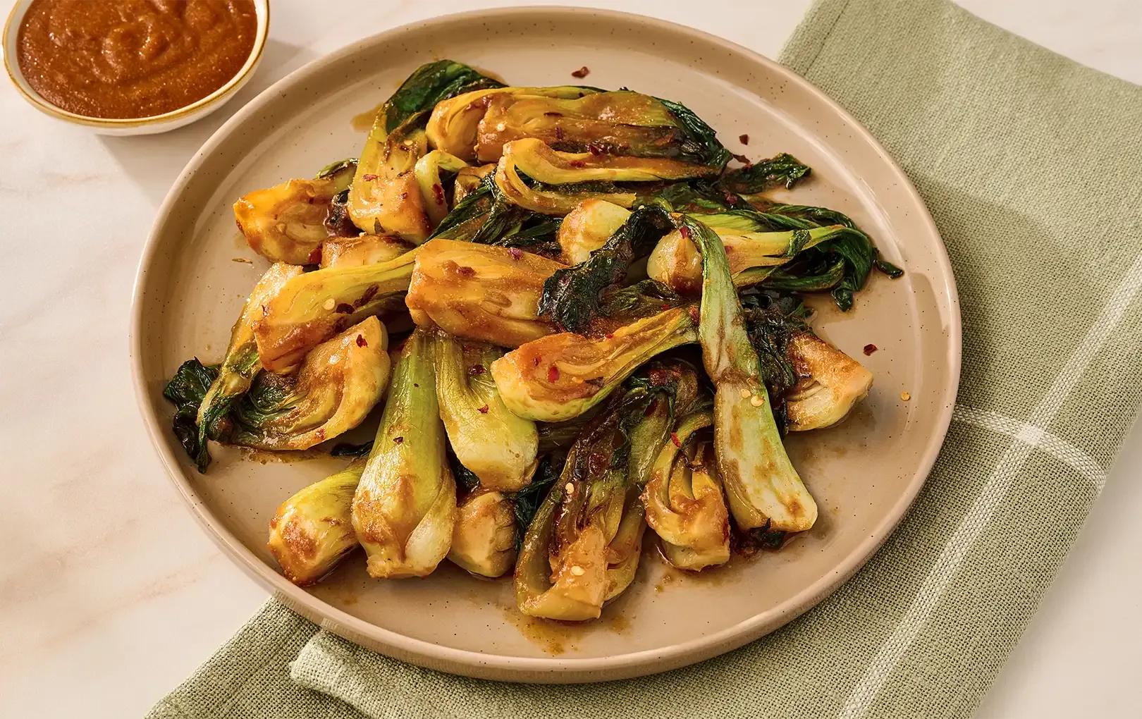 Spicy Garlic Bok Choy