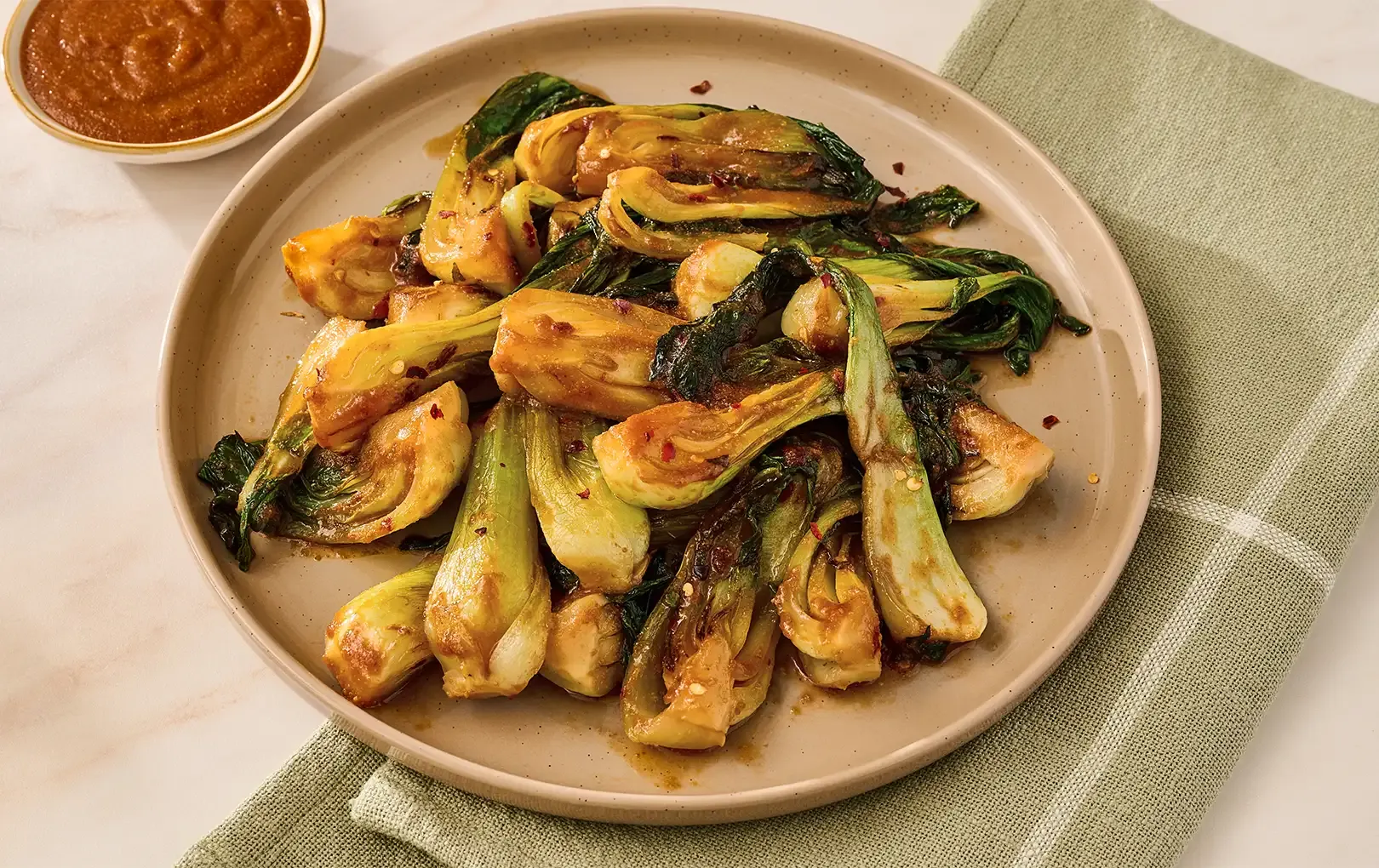 Spicy Garlic Bok Choy