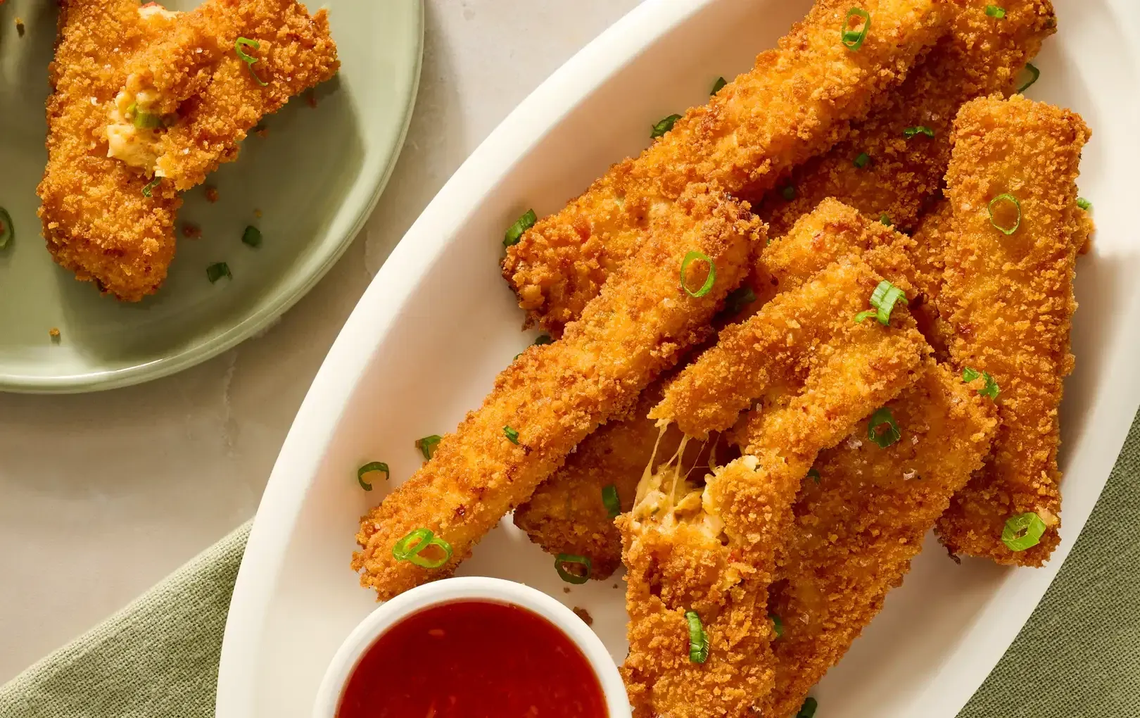 Crab Rangoon Mozzarella Sticks