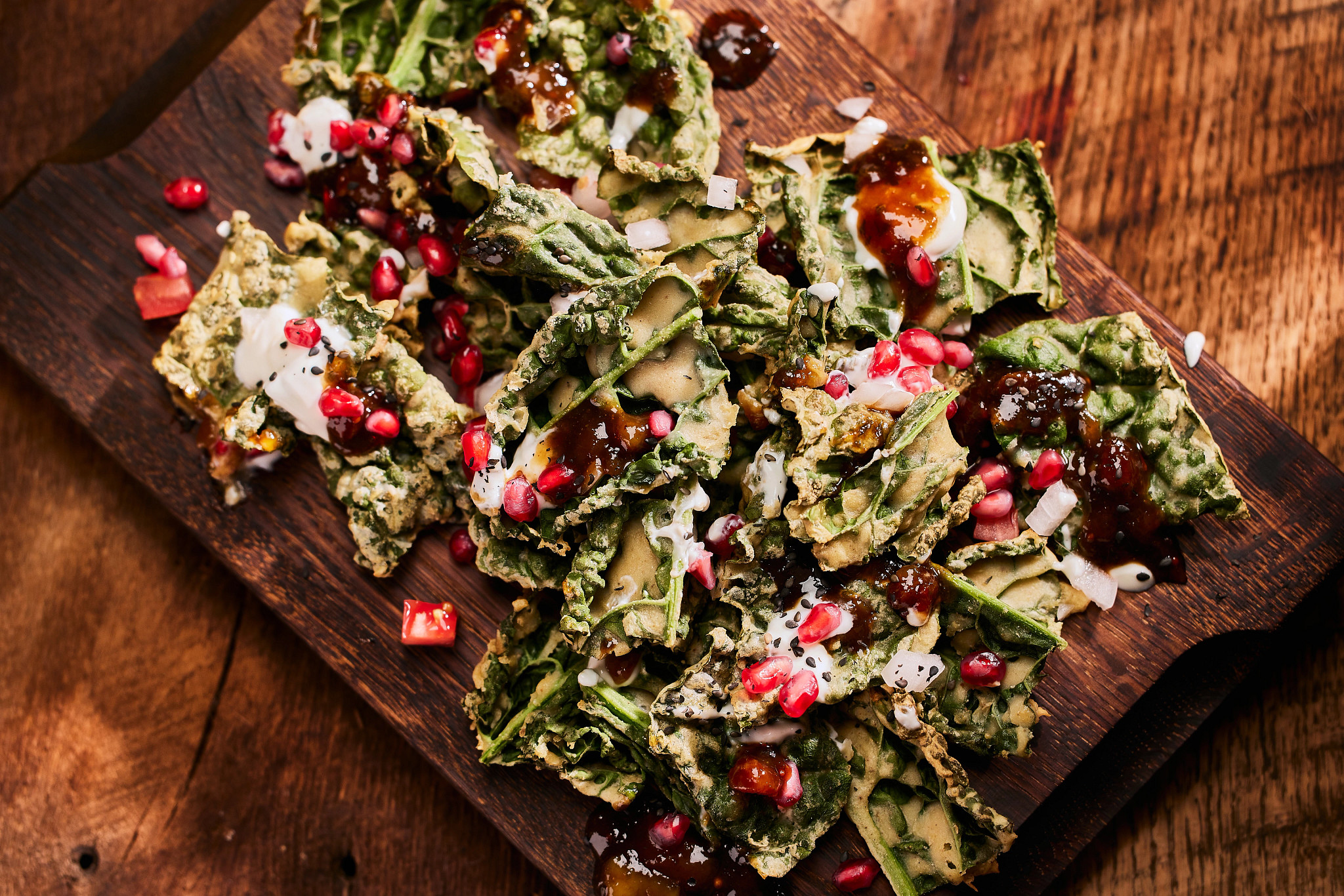 Loaded Crispy Kale Chips